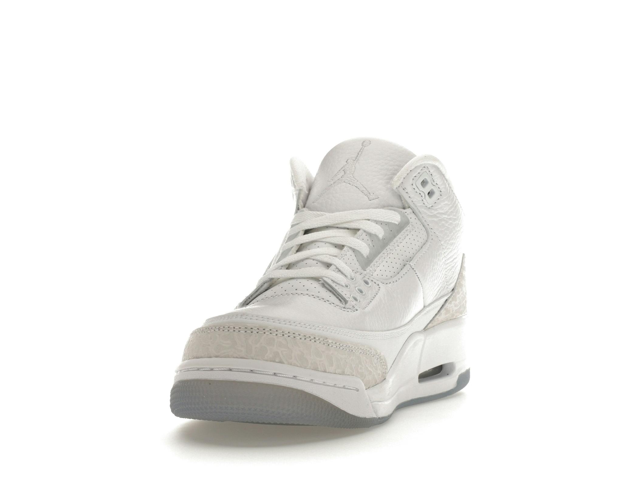 Jordan 3 Retro Pure White 2018 Sneakers 136064-111 - Image 4