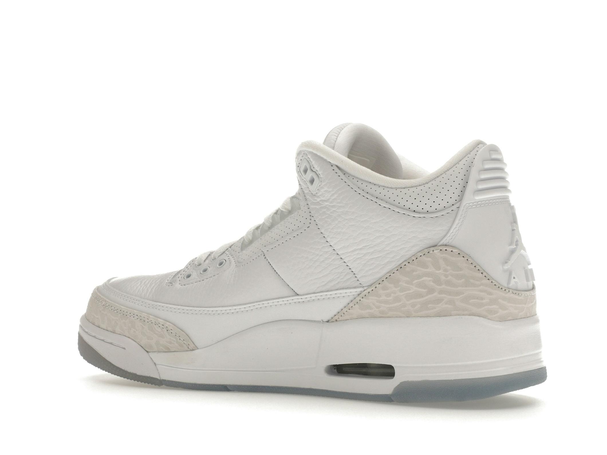Jordan 3 Retro Pure White 2018 Sneakers 136064-111 - Image 6