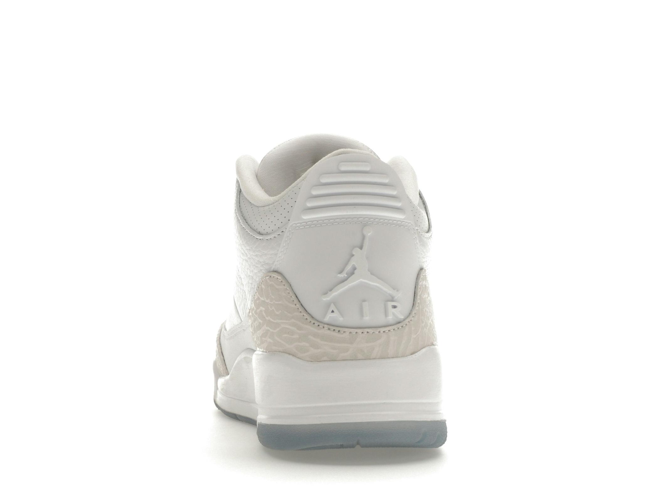 Jordan 3 Retro Pure White 2018 Sneakers 136064-111 - Image 7