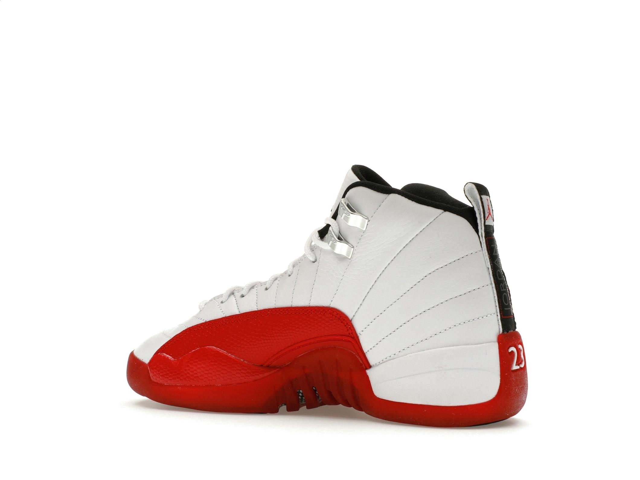 Jordan 12 Retro Cherry (2023) GS White Varsity Red 153265-116 - Image 6
