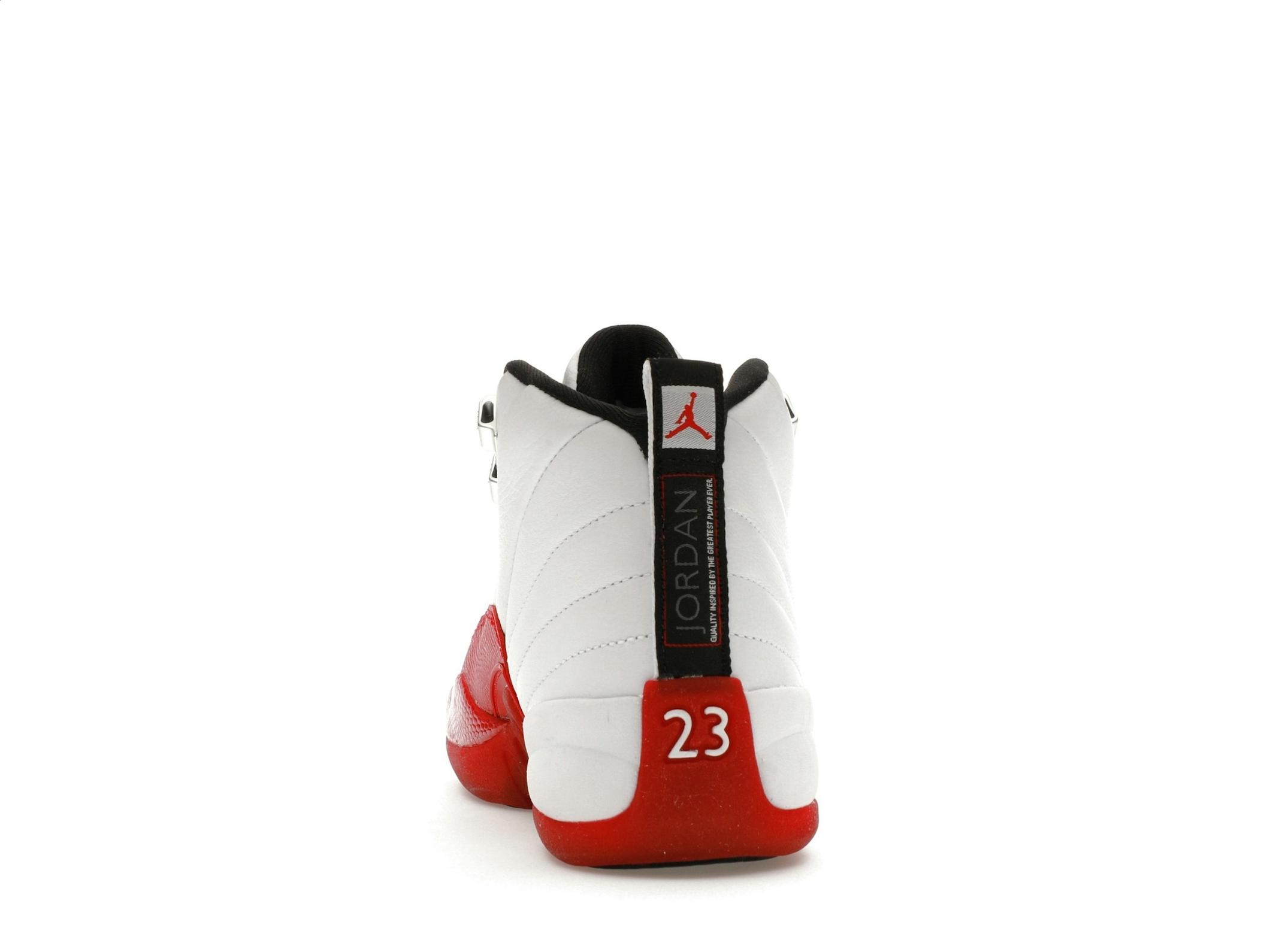 Jordan 12 Retro Cherry (2023) GS White Varsity Red 153265-116 - Image 7