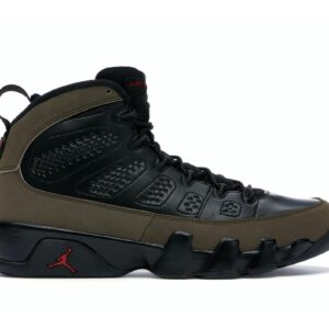 Jordan 9 Retro Olive 2012 Black Light Olive Varsity Red 302370-020