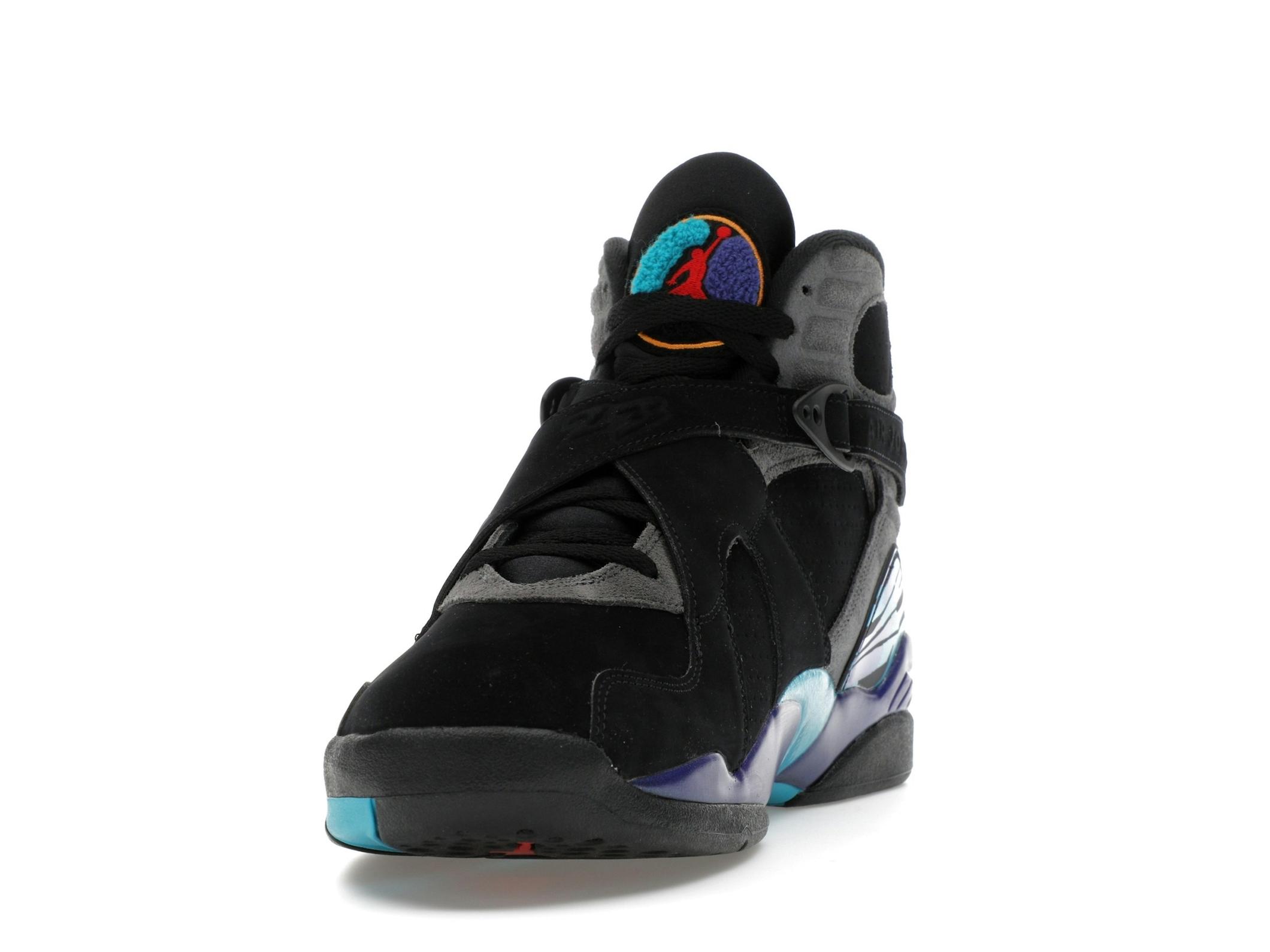 Jordan 8 Retro Aqua (2025) Black Red Lifestyle Sneaker - Image 4