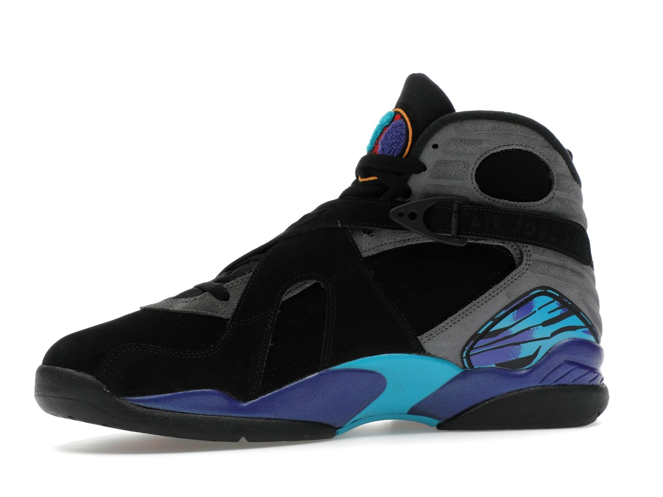 Jordan 8 Retro Aqua (2025) Black Red Lifestyle Sneaker - Image 5