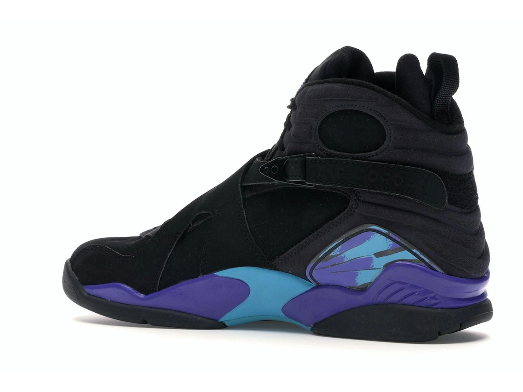 Jordan 8 Retro Aqua 2007 Black Concord (305381-041) - Image 6