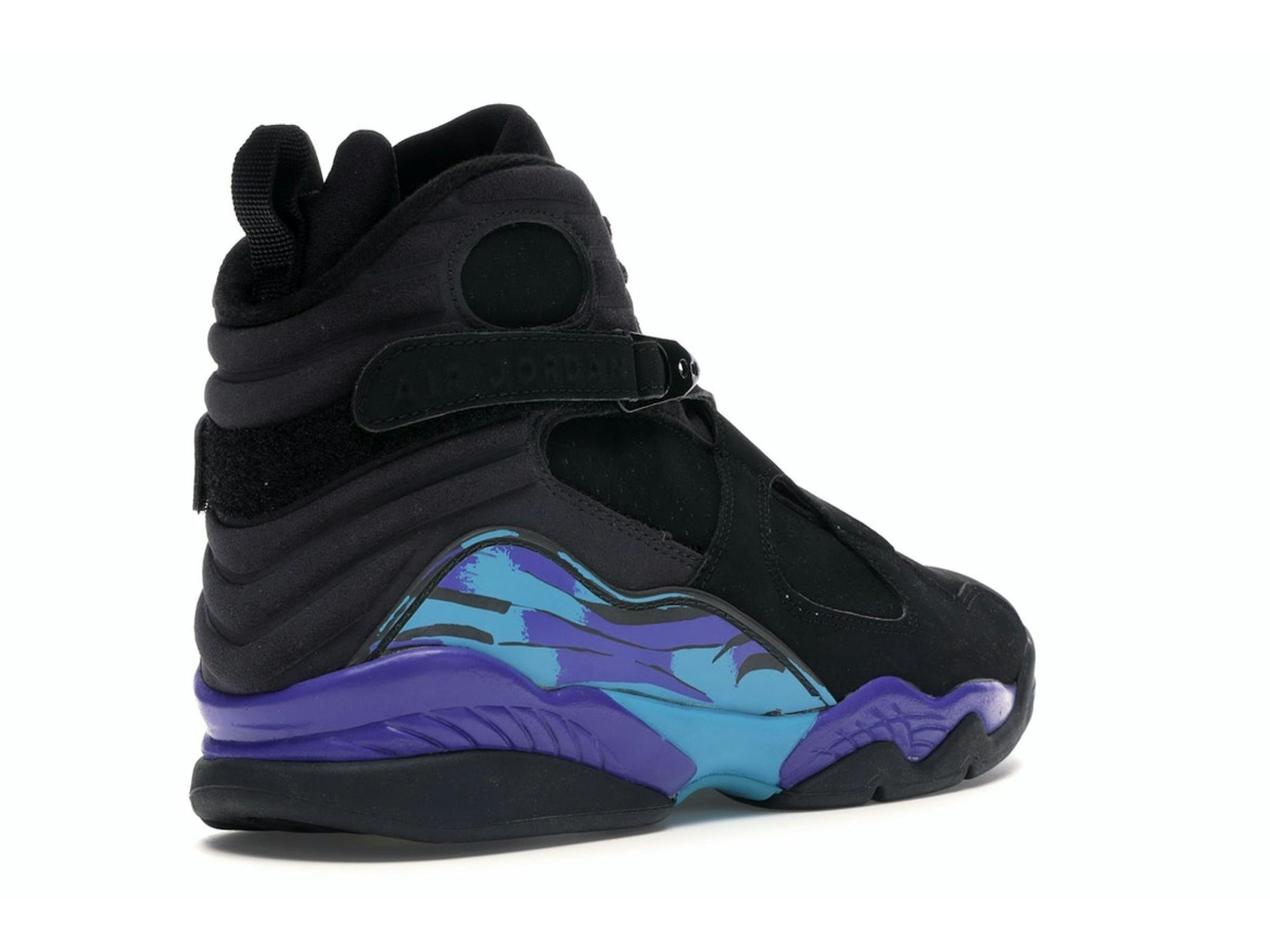 Jordan 8 Retro Aqua 2007 Black Concord (305381-041) - Image 8