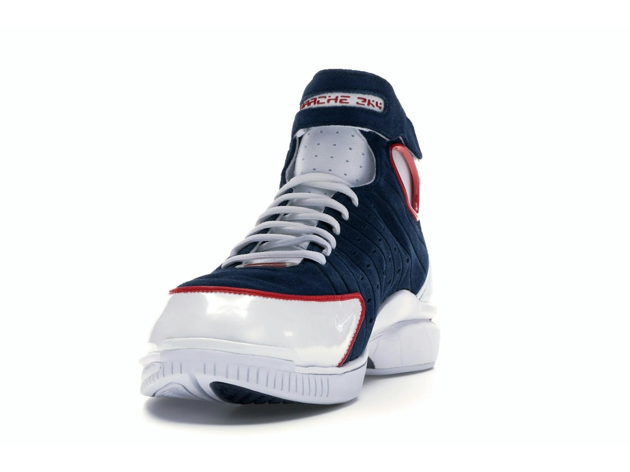Air Zoom Huarache 2K4 Navy White Red Men’s Sneaker 308475-400 - Image 4