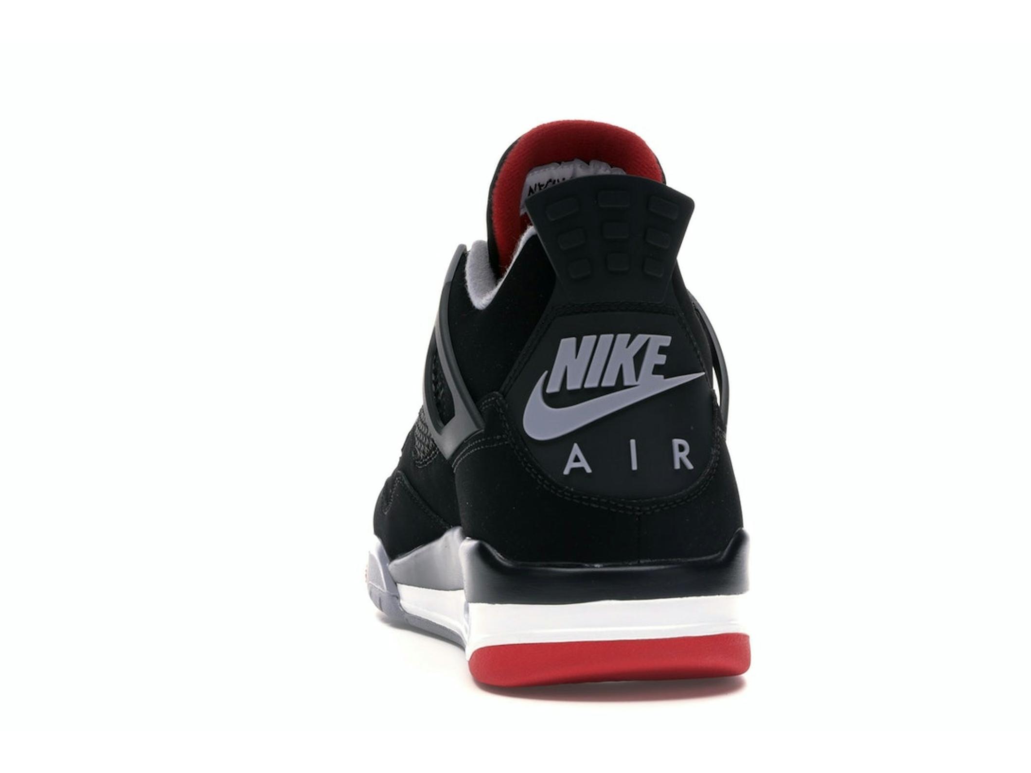Jordan 4 Retro Bred 2019 Black Cement Grey Sneakers 308497-060 - Image 7