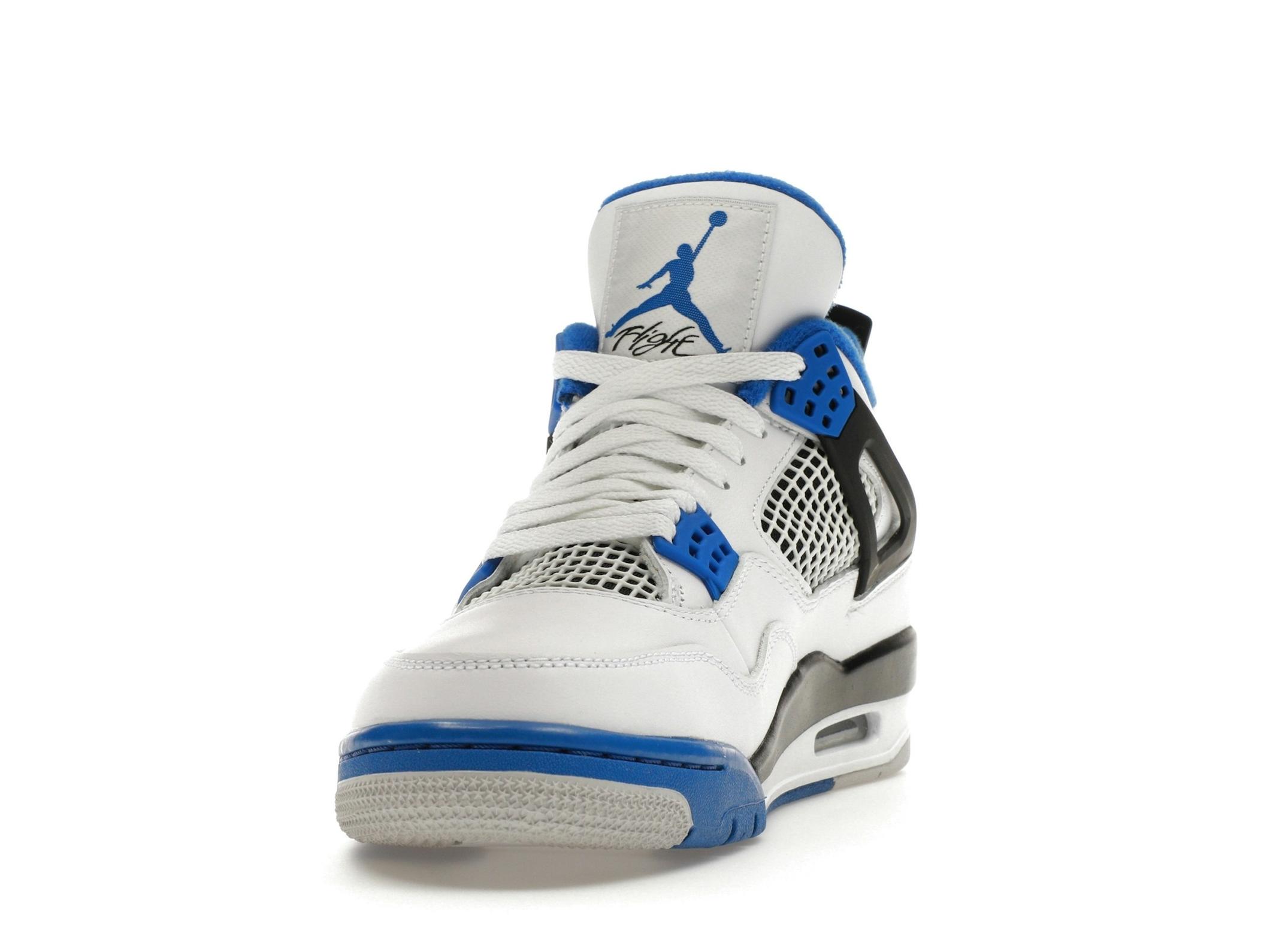 Jordan 4 Retro Motorsports (2017) White Blue Black 308497-117 - Image 4