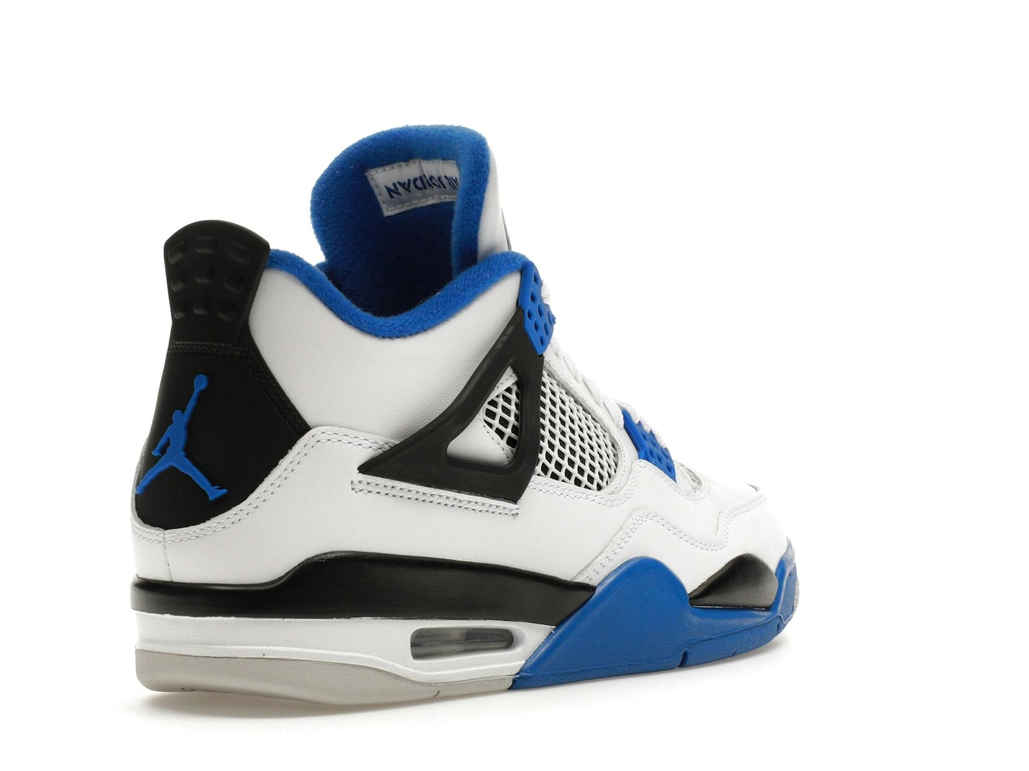 Jordan 4 Retro Motorsports (2017) White Blue Black 308497-117 - Image 8