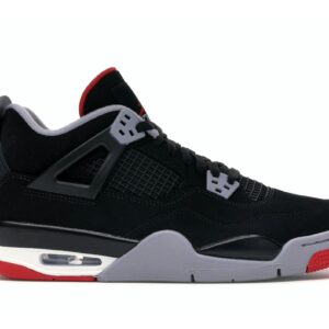 Jordan 4 Retro Bred (2019) GS – 408452-060 – Black/Fire Red