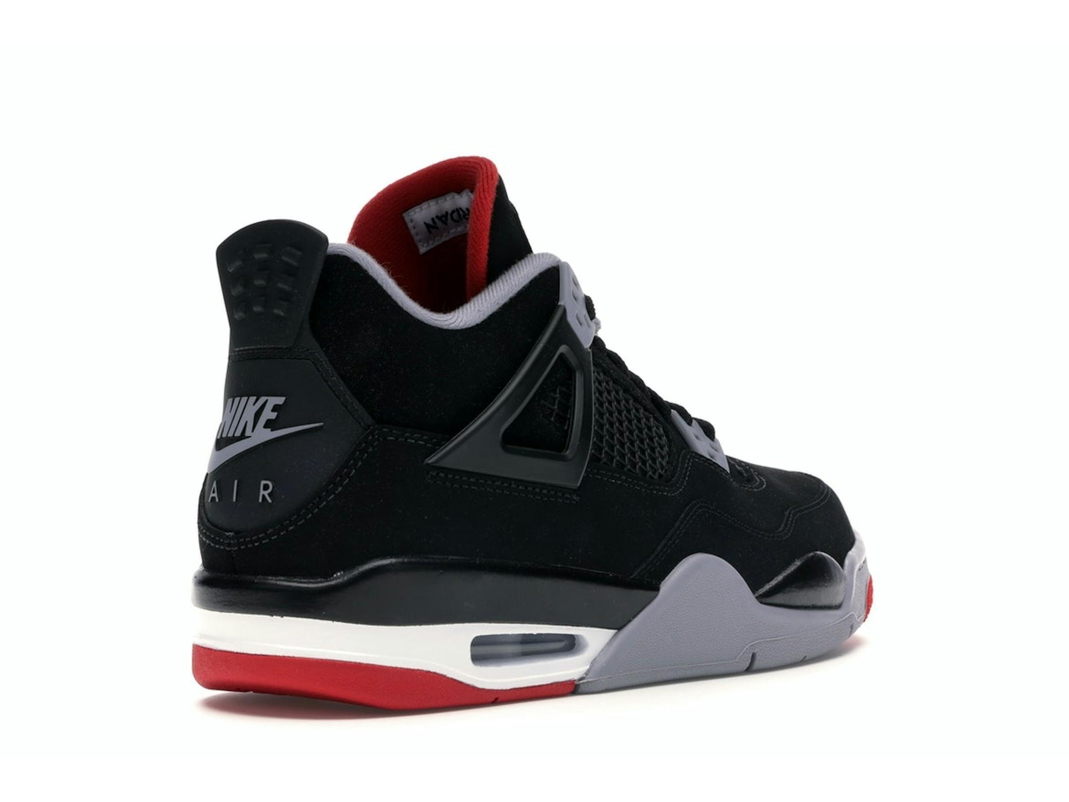 Jordan 4 Retro Bred (2019) GS – 408452-060 – Black/Fire Red - Image 8