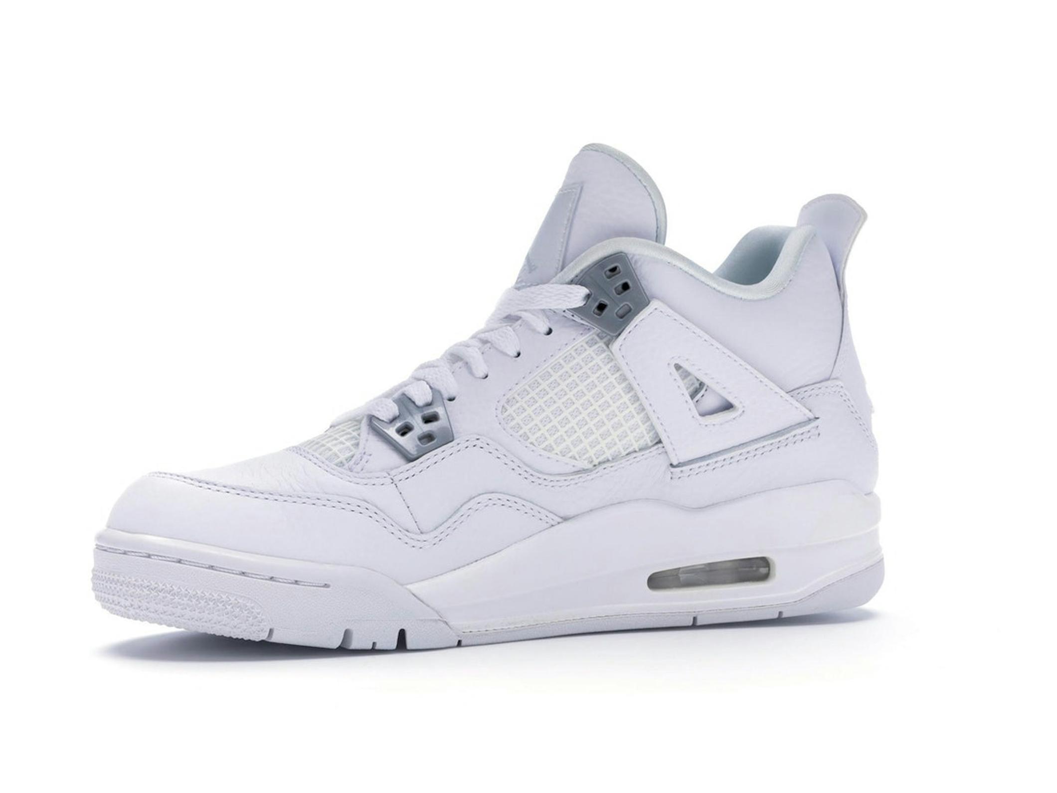 Jordan 4 Retro Pure Money (2017) GS White Silver 408452-100 - Image 5