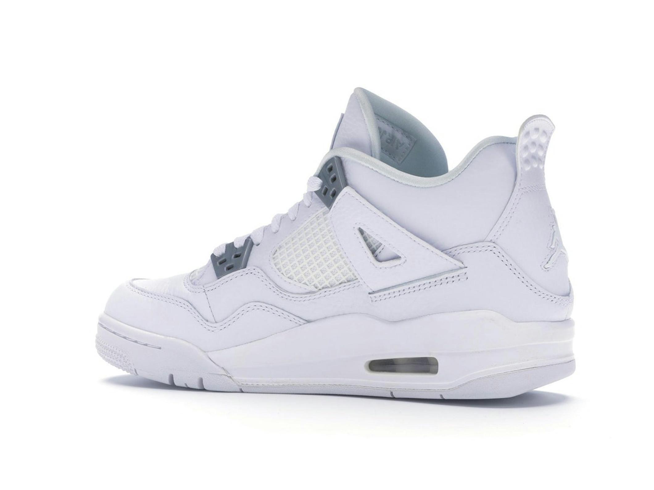Jordan 4 Retro Pure Money (2017) GS White Silver 408452-100 - Image 6