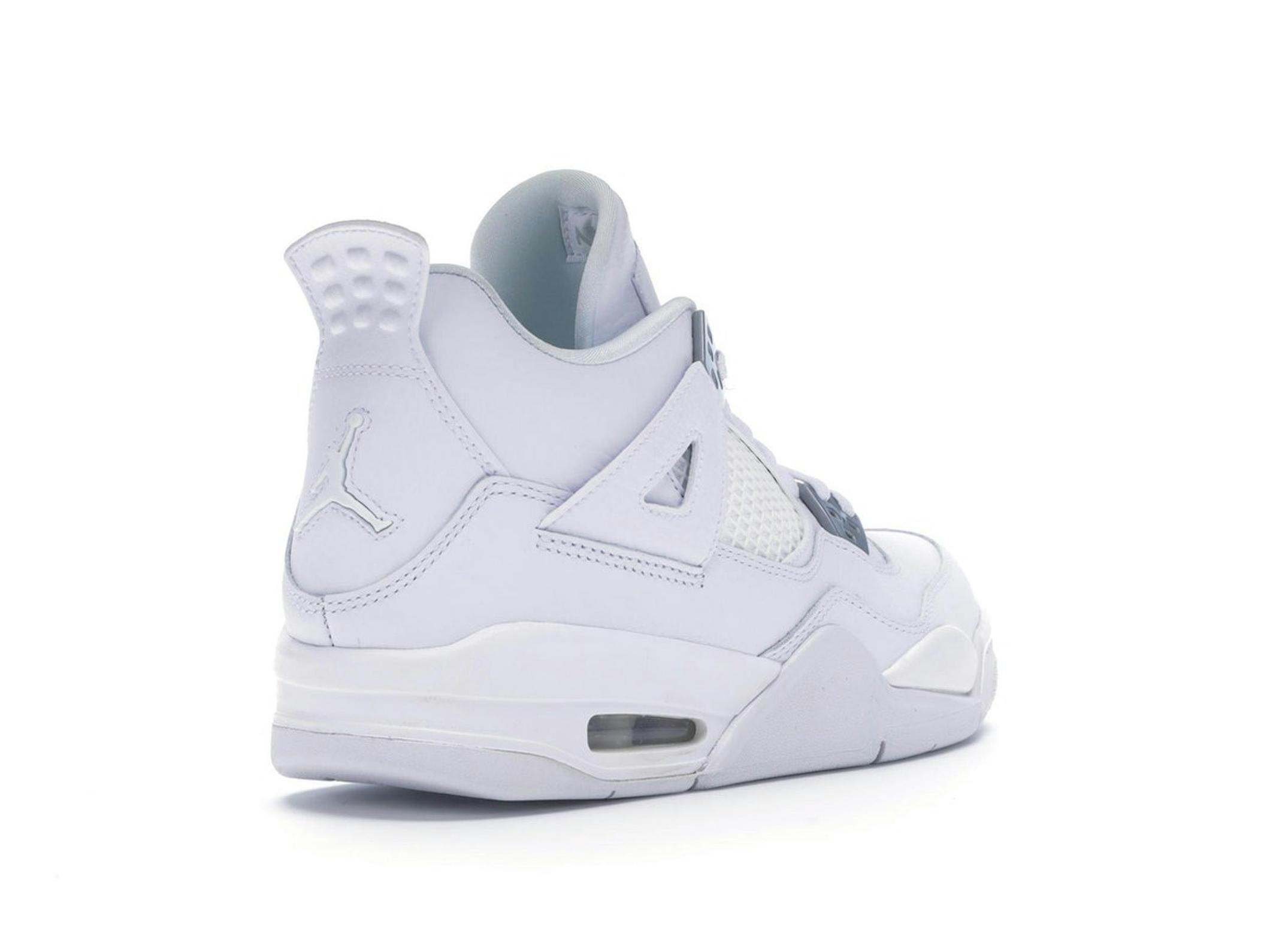 Jordan 4 Retro Pure Money (2017) GS White Silver 408452-100 - Image 8