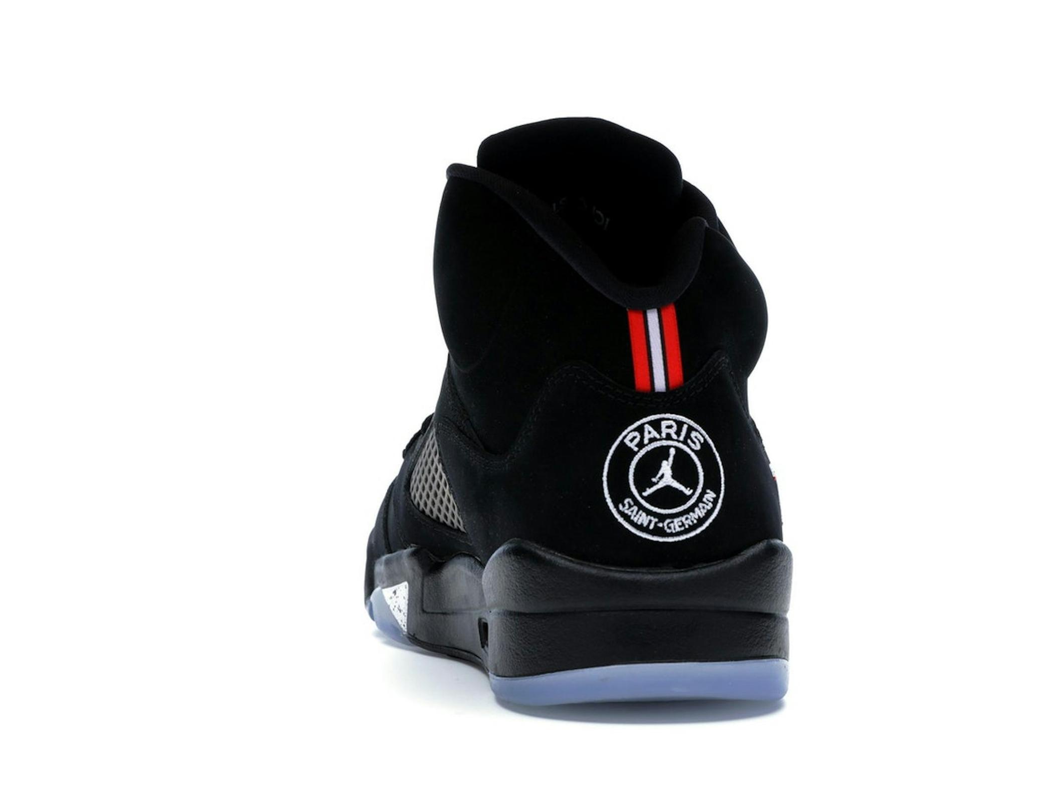Jordan 5 Retro Paris Saint-Germain Black Red AV9175-001 - Image 7