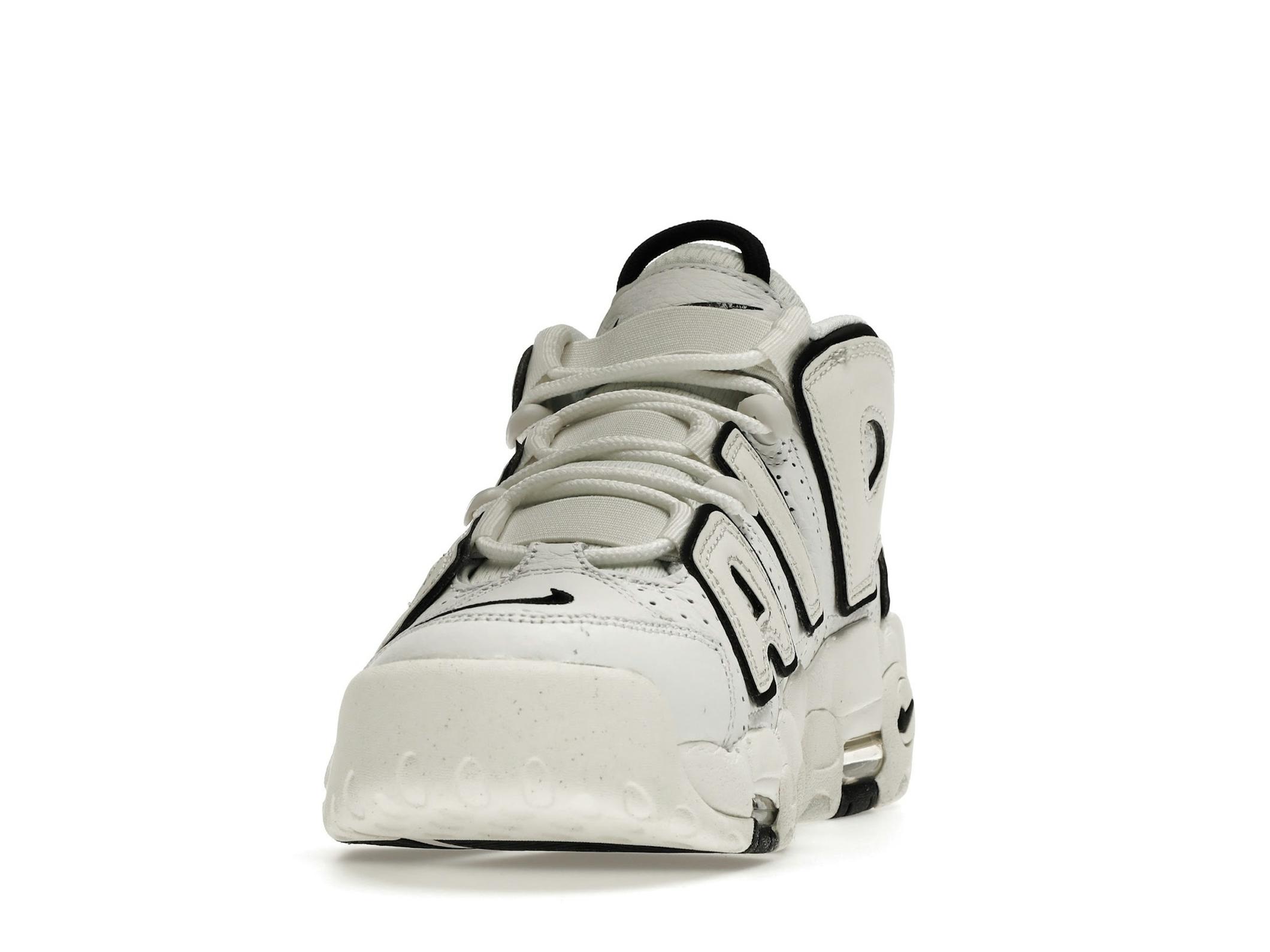 Air More Uptempo Summit White Black Sail Women’s Sneaker DO6718-100 - Image 4
