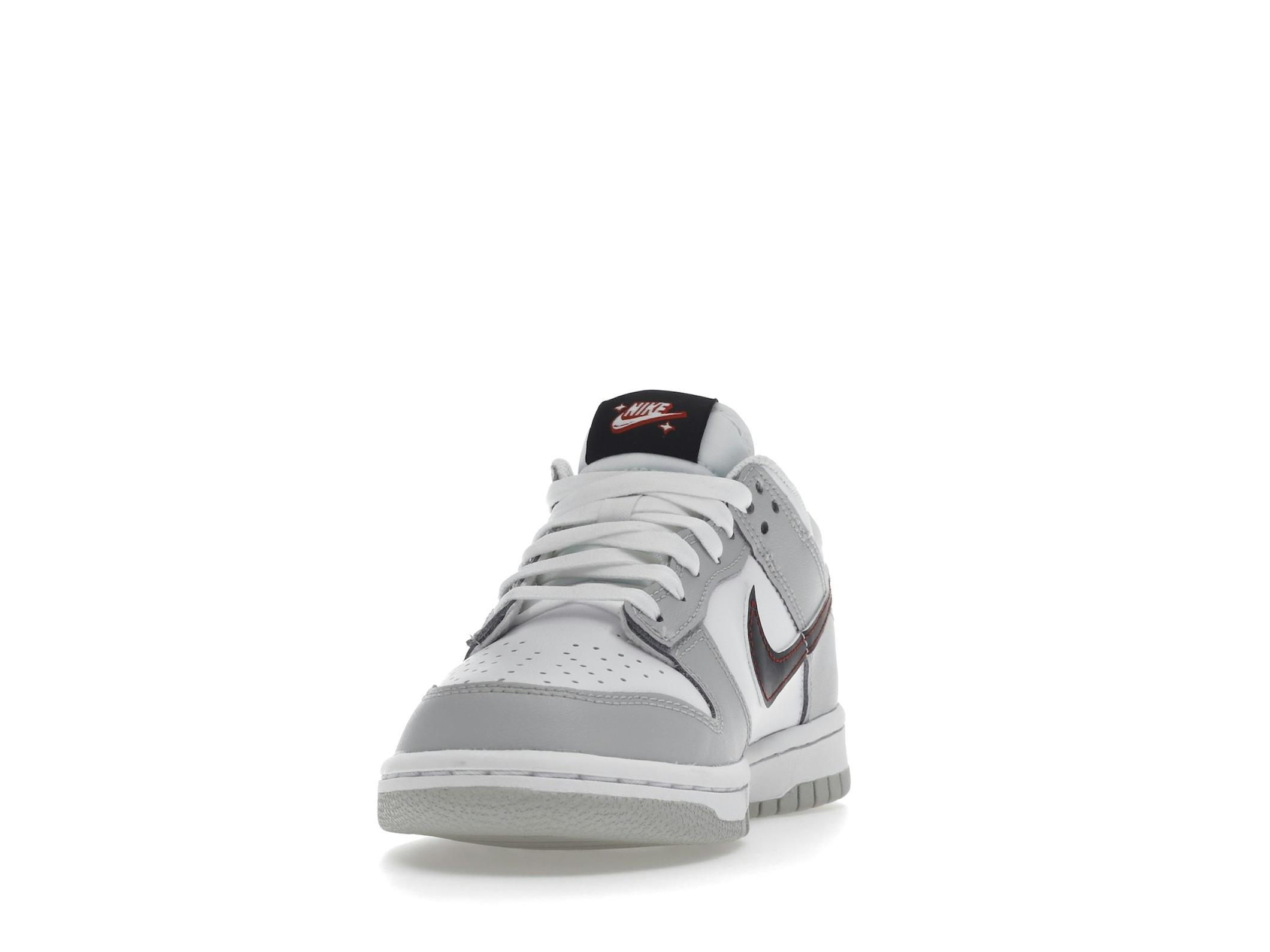 Dunk Low SE Jackpot GS Grey Crimson DQ0380-001 Sneakers - Image 4