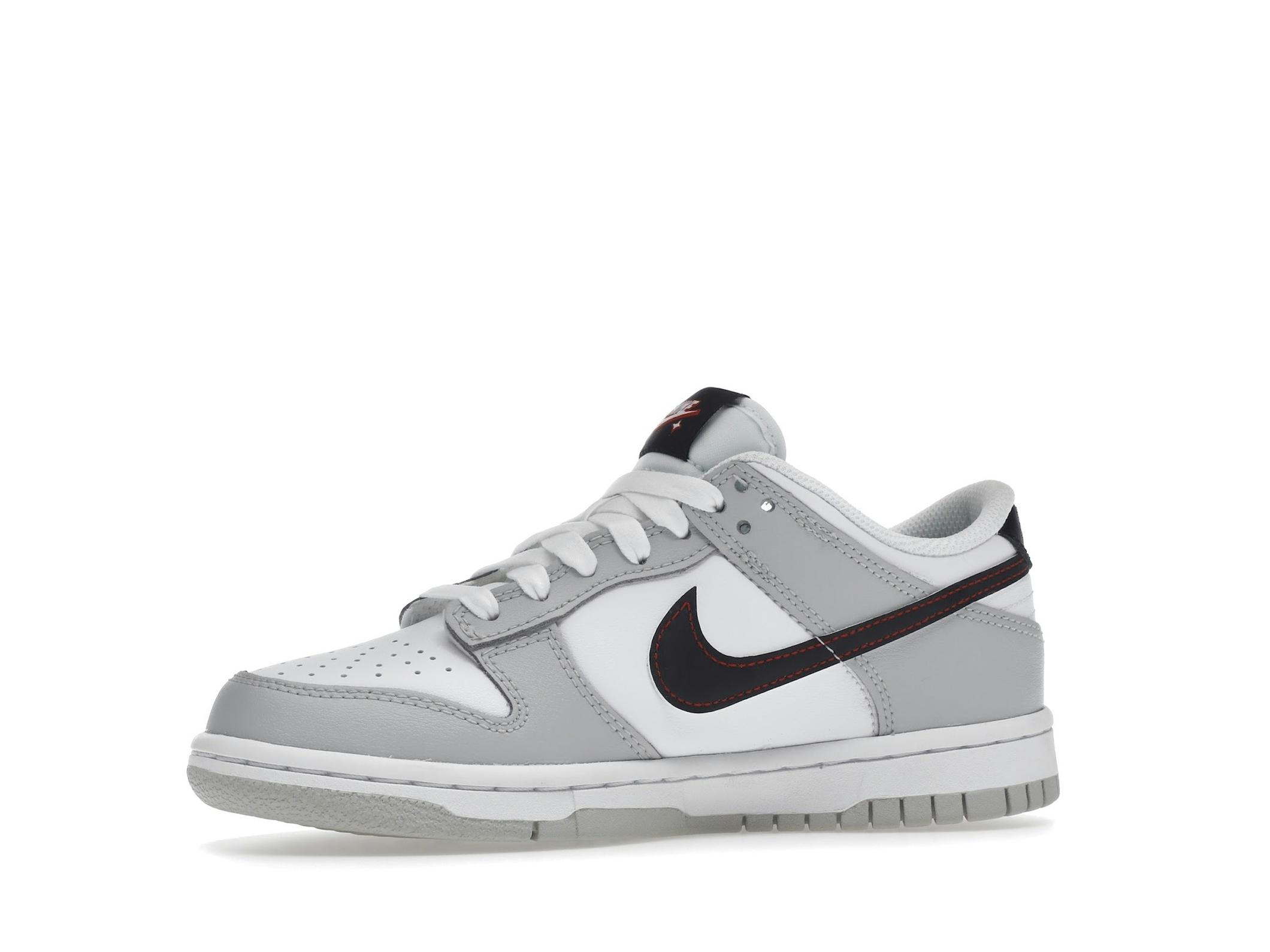 Dunk Low SE Jackpot GS Grey Crimson DQ0380-001 Sneakers - Image 5