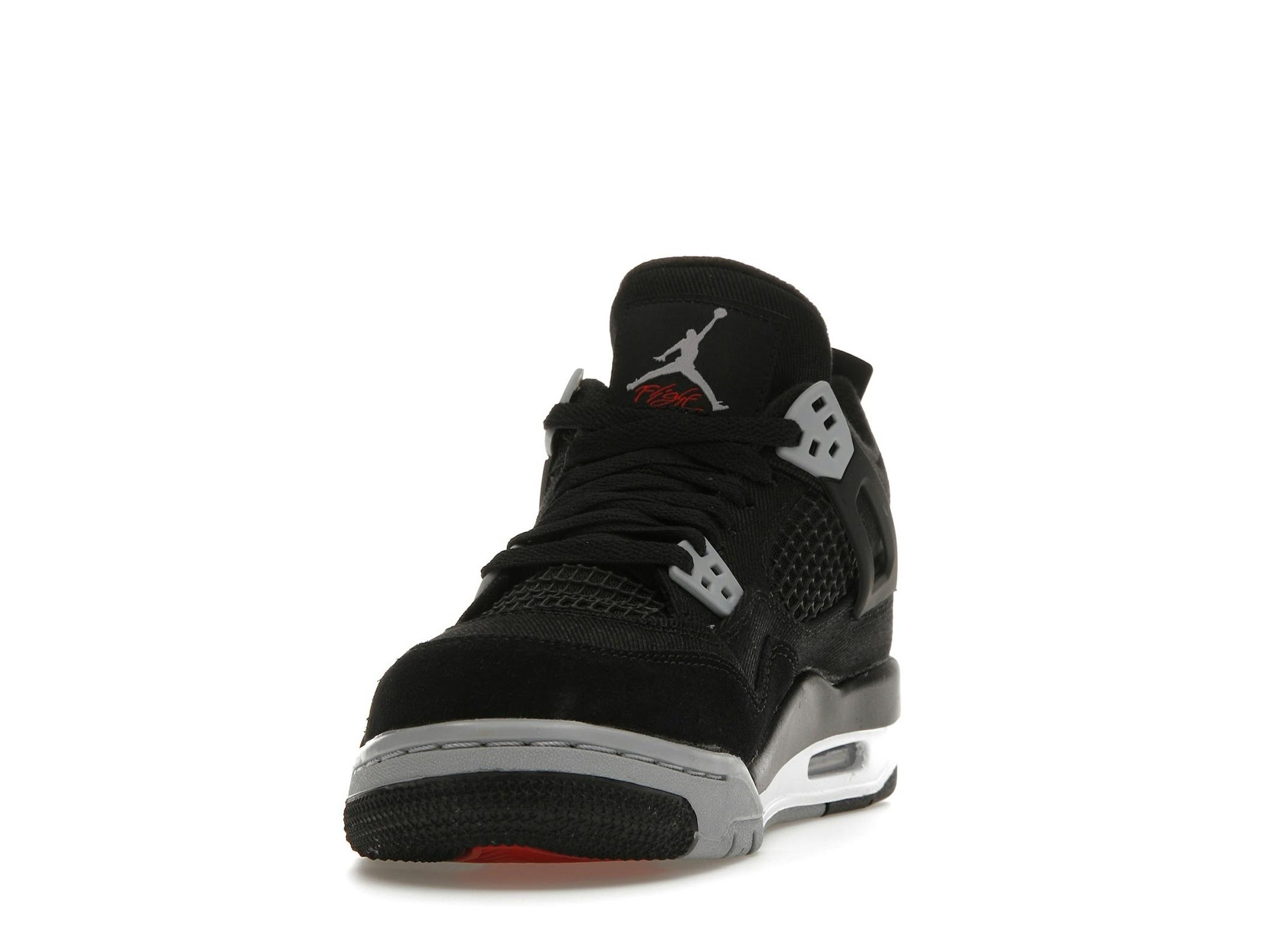 Jordan 4 Retro Black Canvas GS DV0553-006 - Image 4