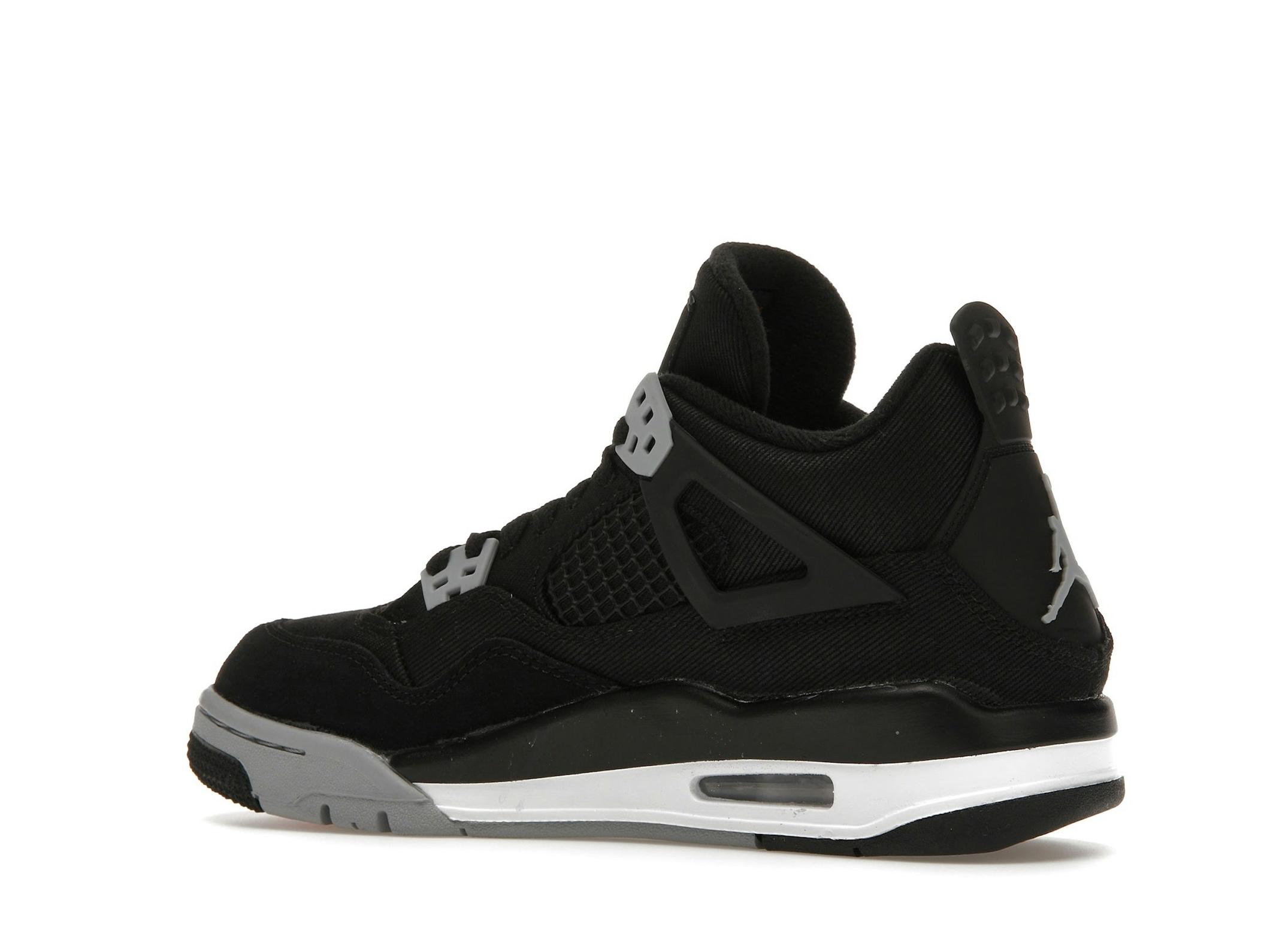 Jordan 4 Retro Black Canvas GS DV0553-006 - Image 6