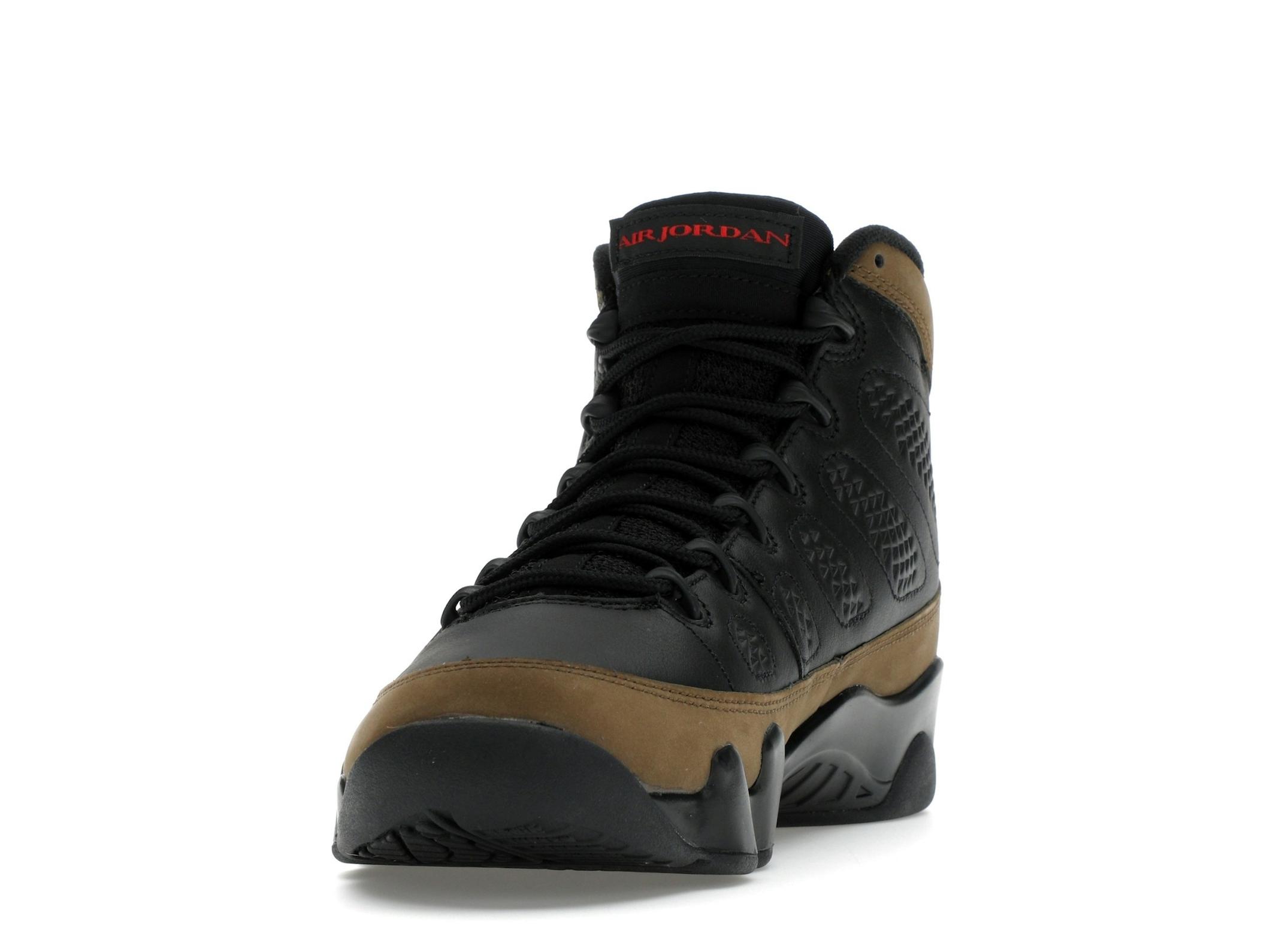 Jordan 9 Retro Olive 2024 Black True Red HV4794-030 Sneakers - Image 4