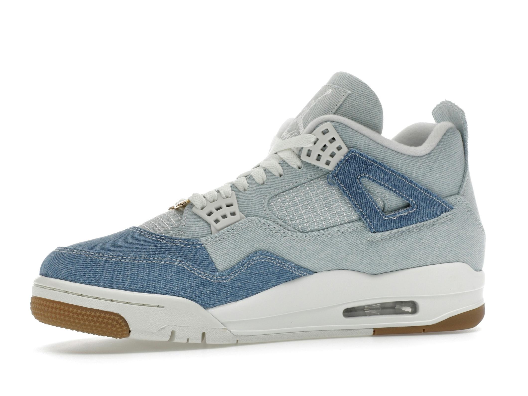 Jordan 4 Retro Women’s TEX Denim Worn Blue Sneakers - Image 5