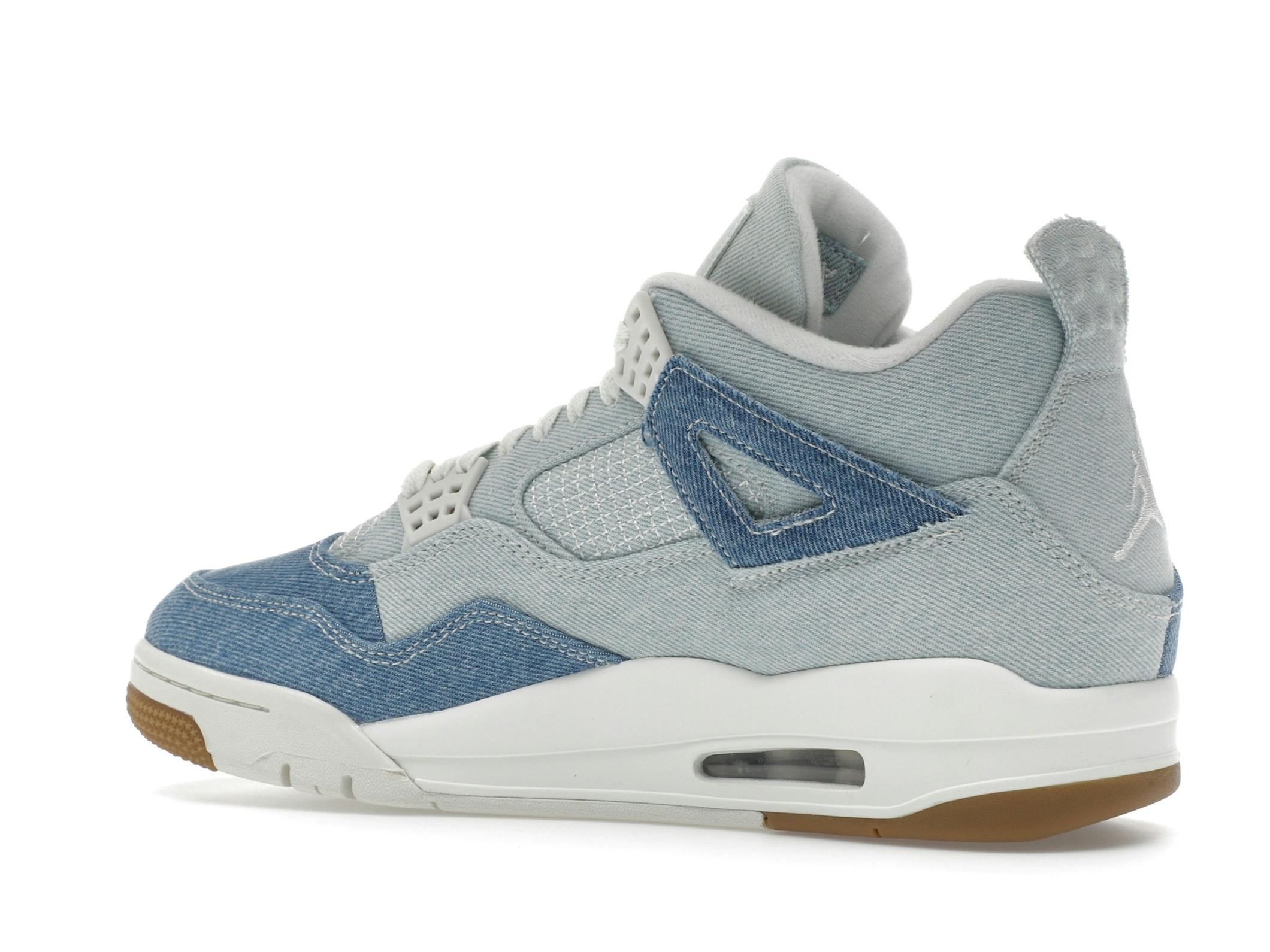 Jordan 4 Retro Women’s TEX Denim Worn Blue Sneakers - Image 6