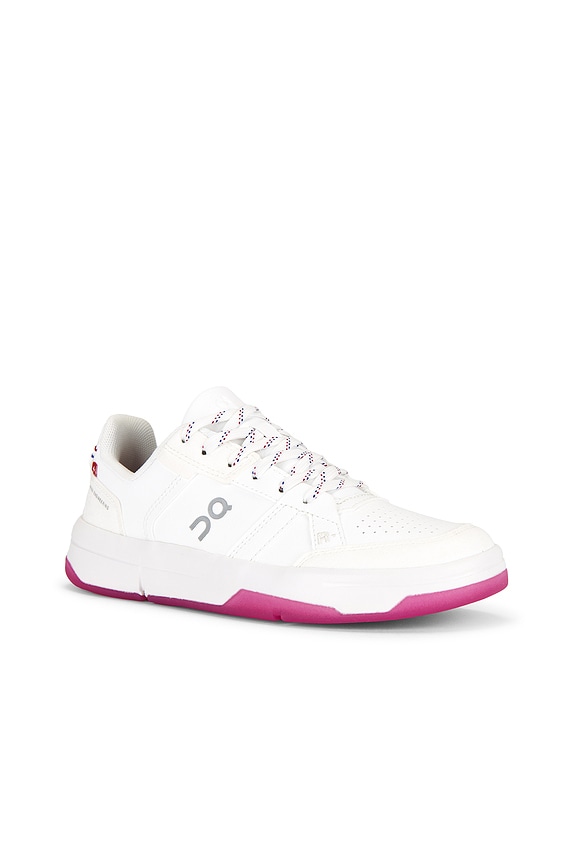 The Roger Clubhouse Sneaker On - White & Grenadine - Image 4