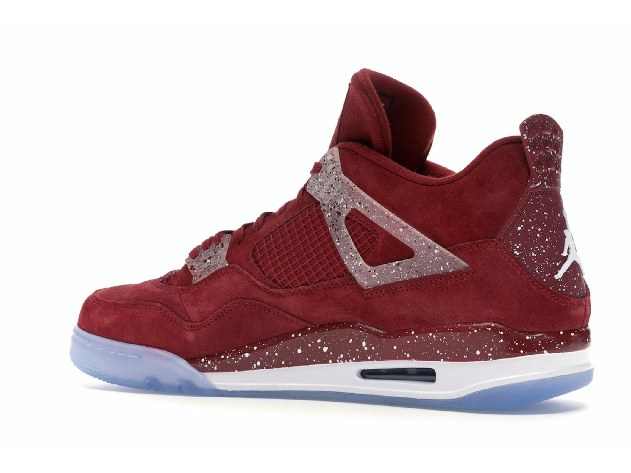 Jordan 4 Retro Oklahoma Sooners PE Red Crush White Sneakers - Image 6