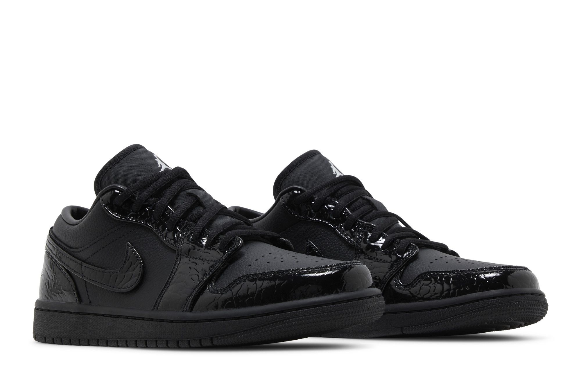 Jordan 1 Low SE Women’s Patent Elephant Black Sneakers – HJ7743-010 - Image 8