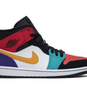 Jordan 1 Mid Bred Multi-Colour Sneakers – 554724-125