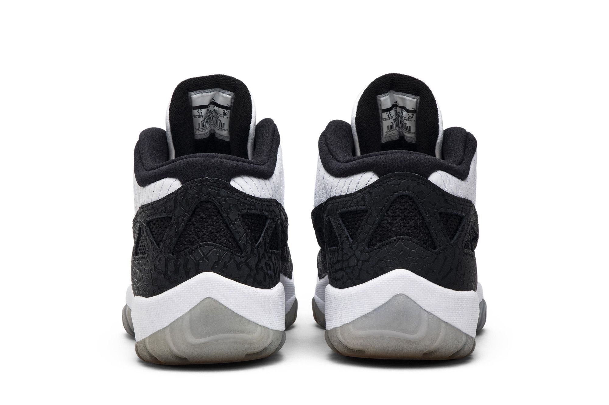 Jordan 11 Retro Low IE White/Black Sneakers – Men’s Lifestyle Shoe – 306008-100 - Image 6