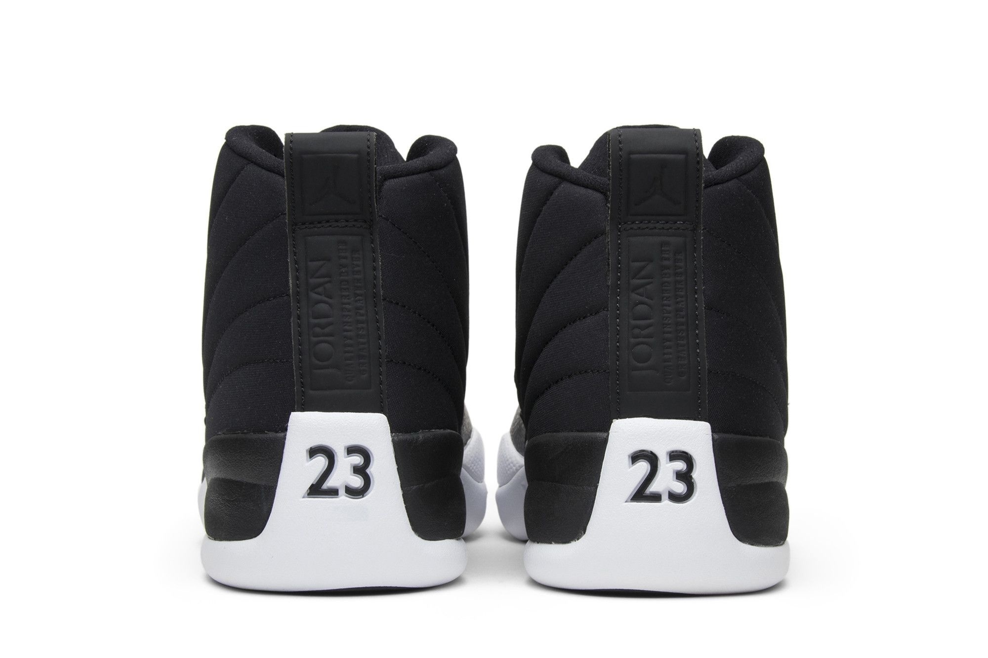 Jordan 12 Retro Nylon Sneakers – Black/Gym Red-White – 130690-004 - Image 6