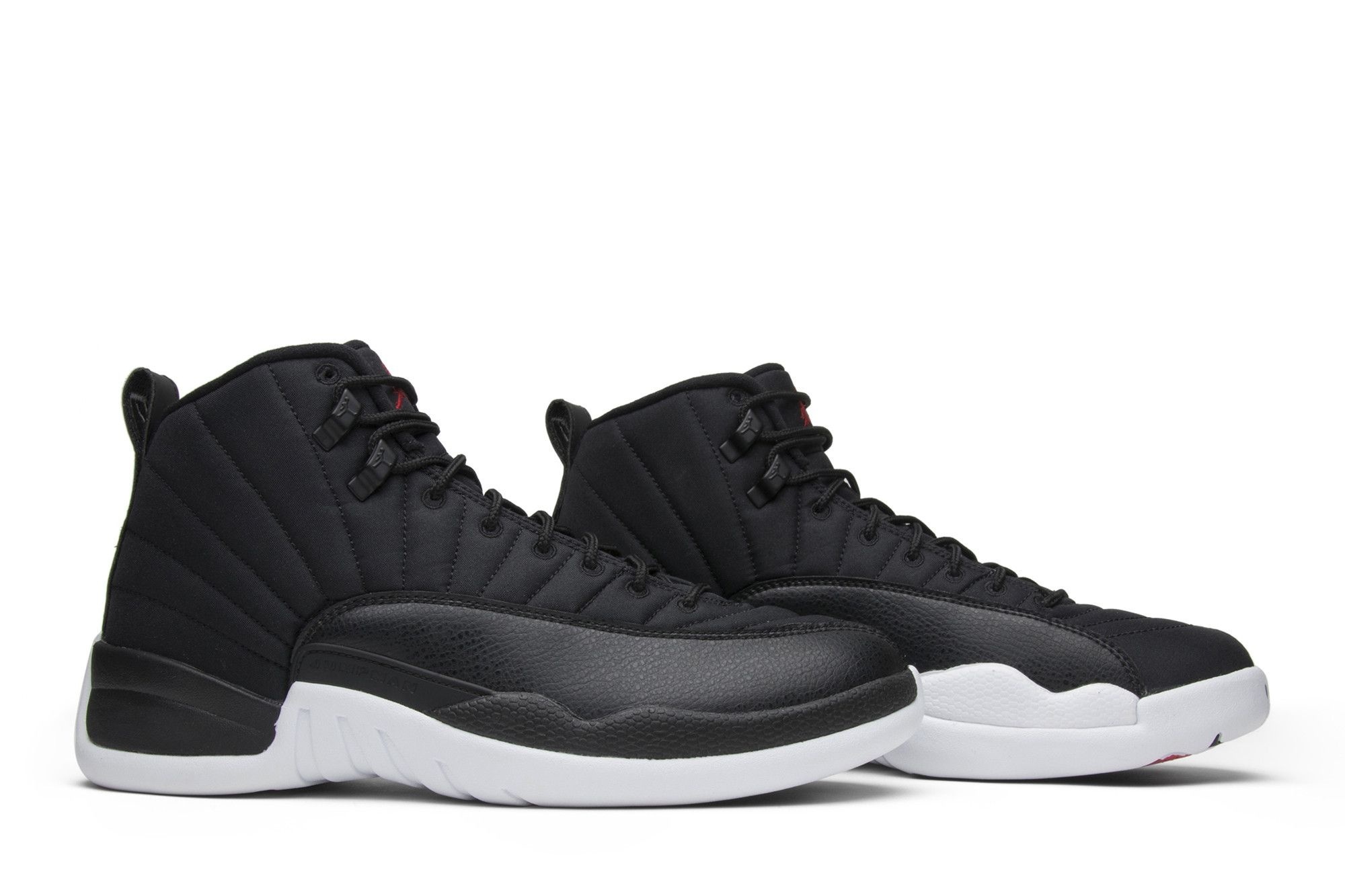 Jordan 12 Retro Nylon Sneakers – Black/Gym Red-White – 130690-004 - Image 8