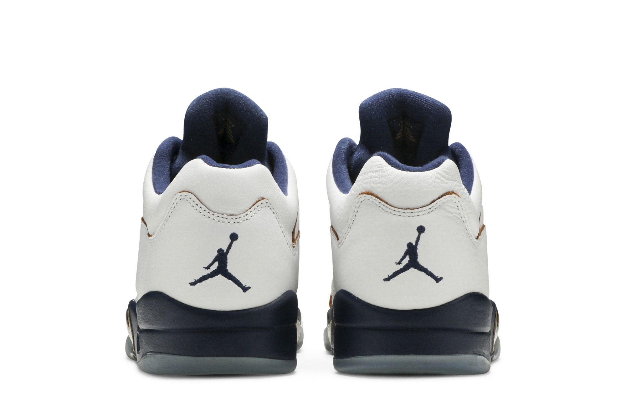 Jordan 5 Retro Low Dunk From Above Sneakers – White/Metallic Gold Star-Midnight Navy – 819171-135 - Image 6