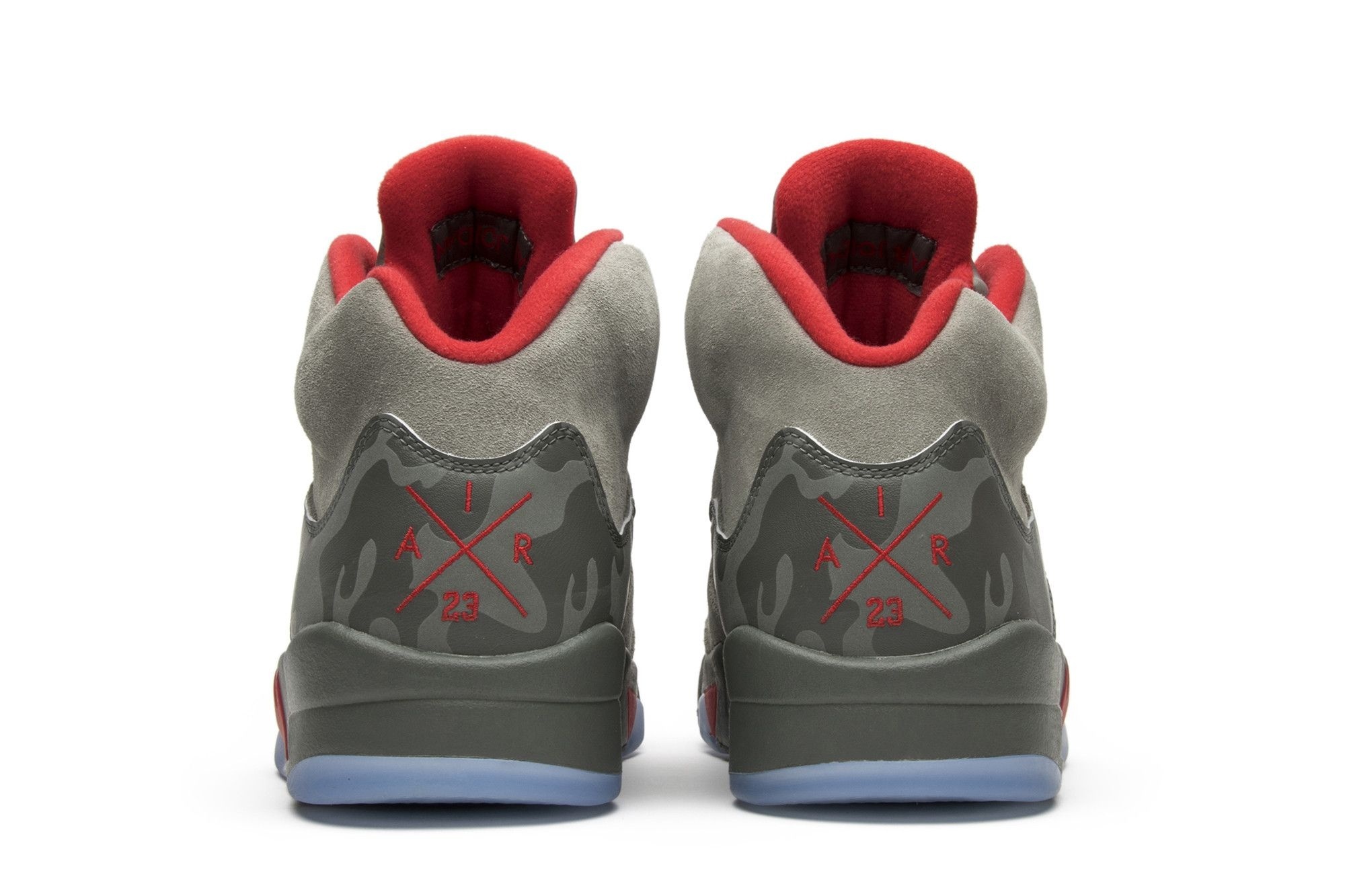 Jordan 5 Retro P51 Camo Sneakers – 136027-051 – Dark Stucco/University Red-River Rock - Image 6
