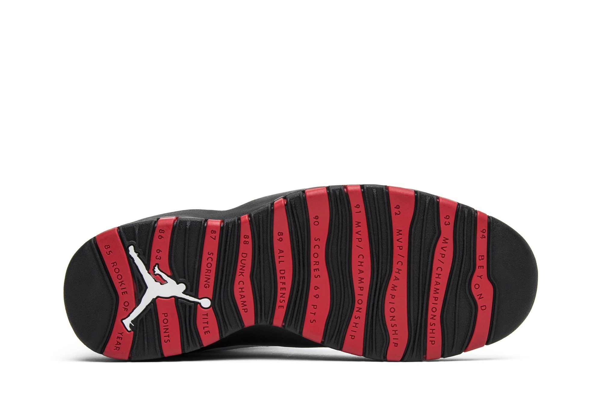 Jordan Air Jordan 10 Retro Double Nickel Sneakers – White/Black-True Red – 310805-102 - Image 4