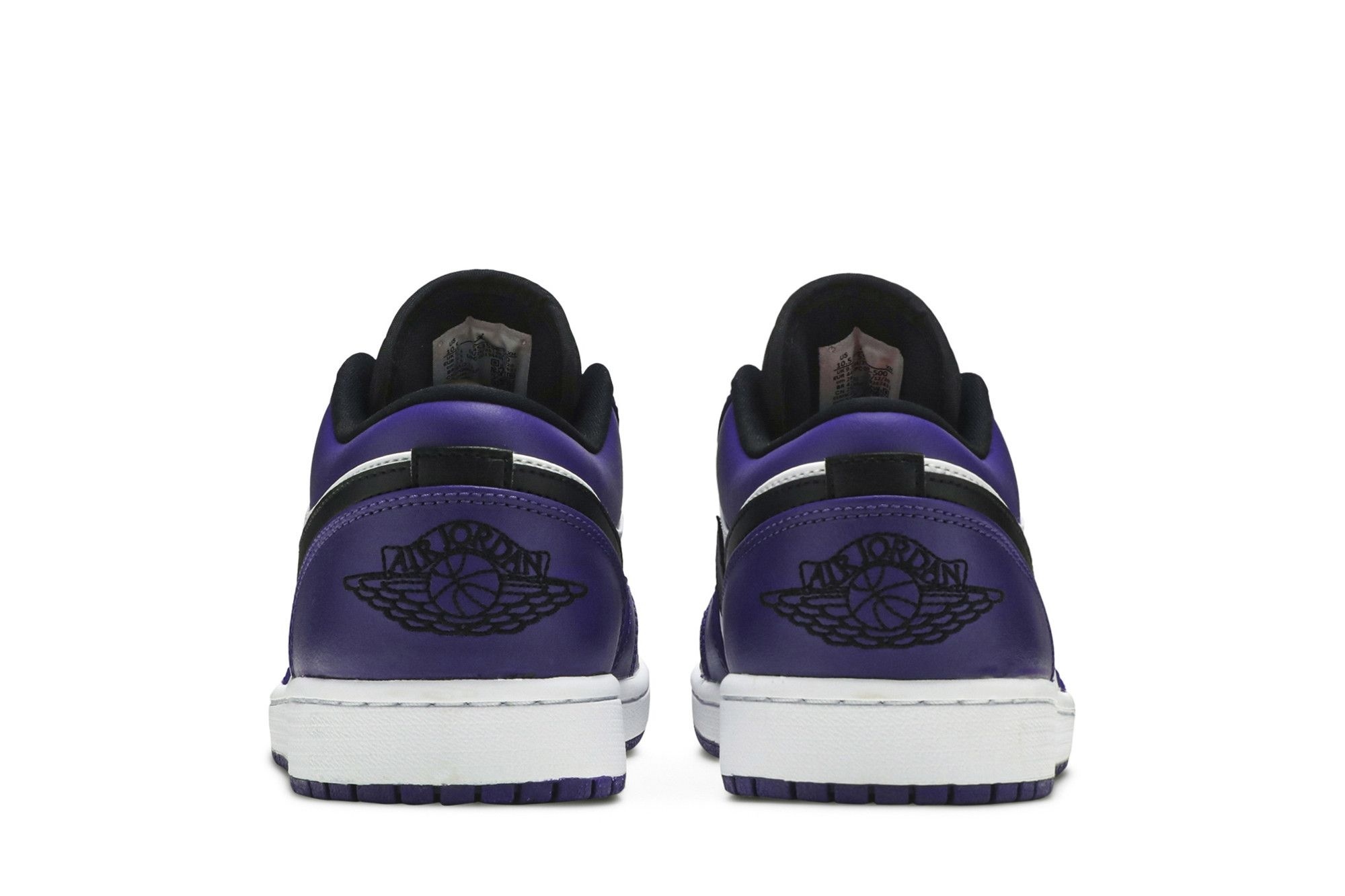 Air Jordan 1 Low Court Purple White Sneakers – 553558-500 - Image 6