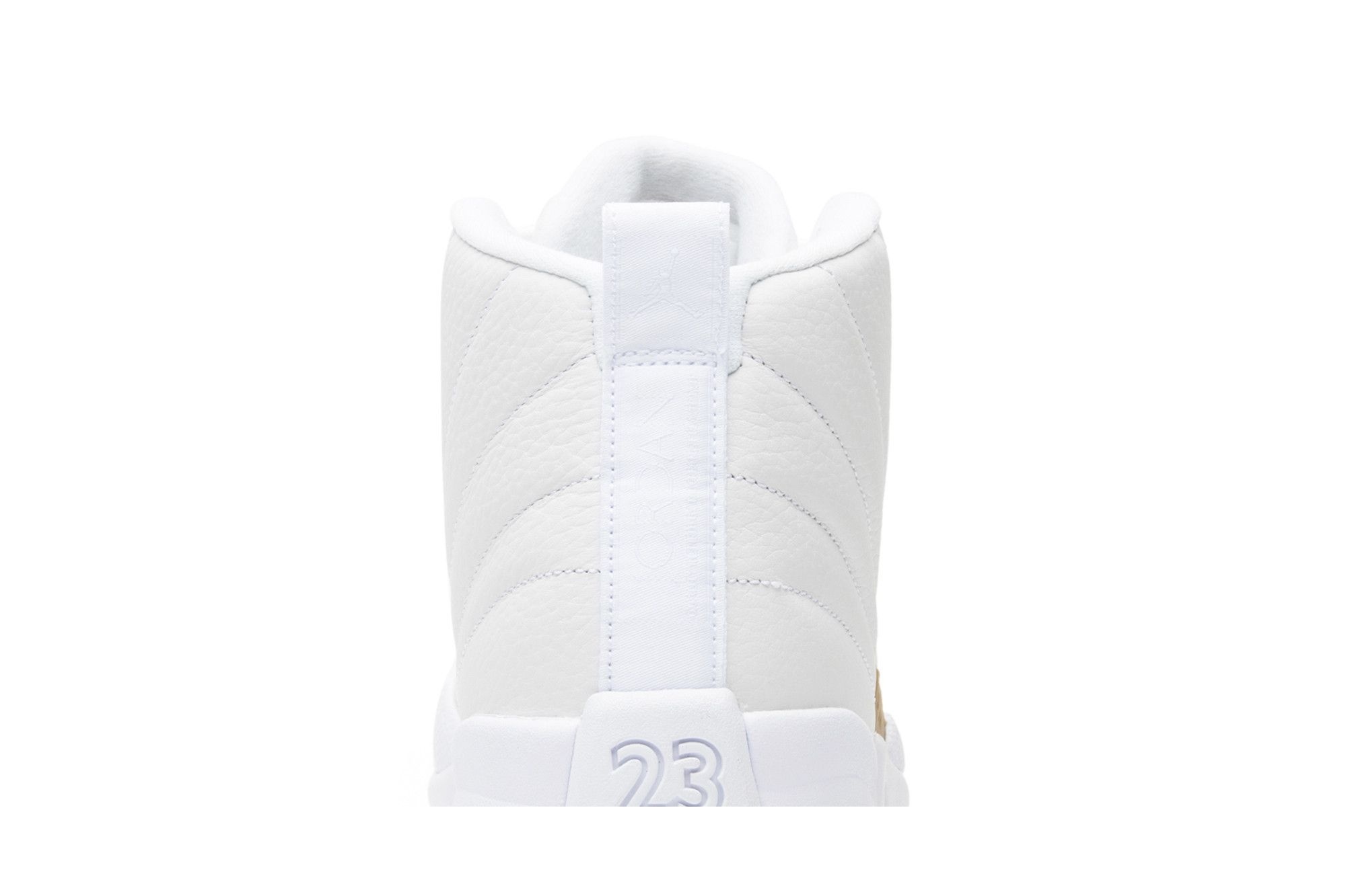 Air Jordan 12 Retro OVO Sneakers – White/Metallic Gold-White – 873864-102 - Image 7