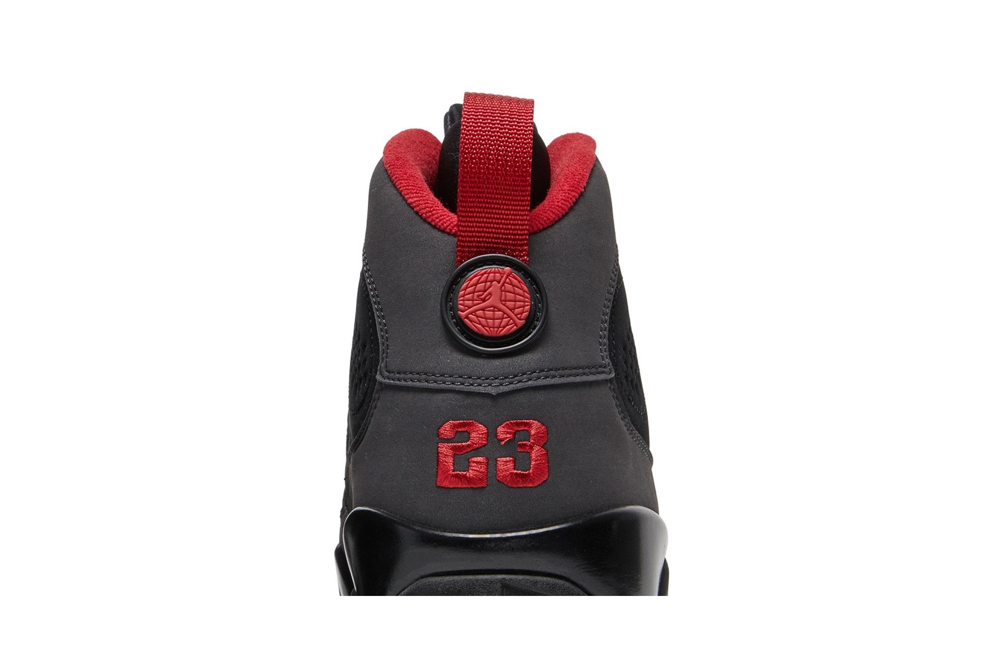 Air Jordan 9 Retro Sneakers – Black/Dark Charcoal-True Red – 302370-005 - Image 7