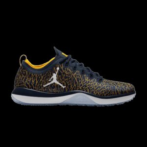 Jordan Trainer 1 Low Michigan Sneakers – 845403-420 – College Navy/White-Amarillo