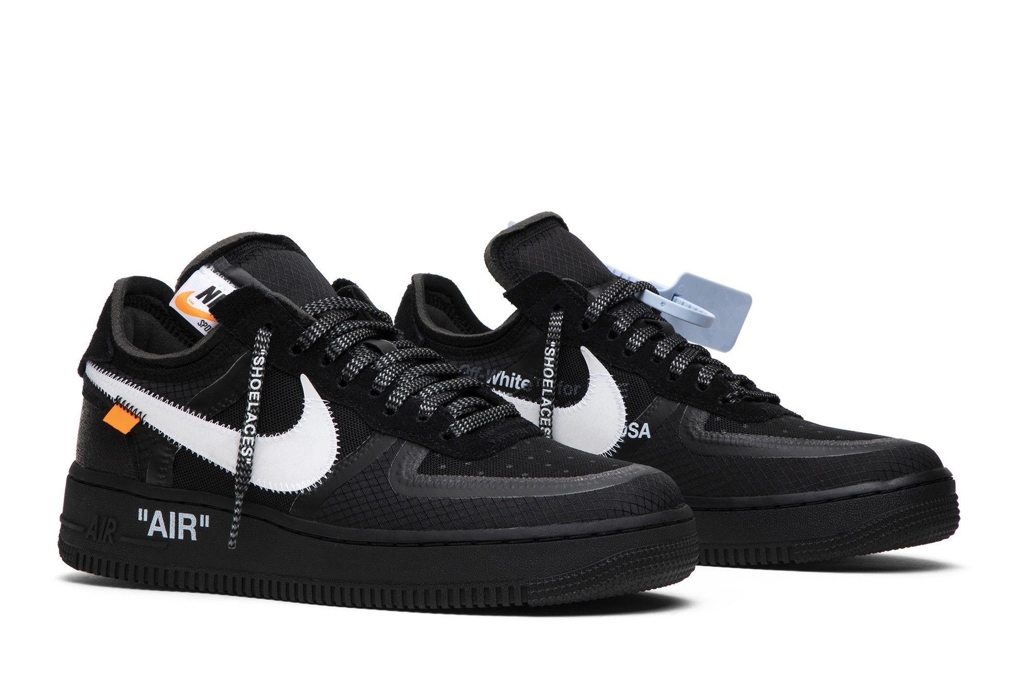 Air Force 1 Low Off-White Black White Sneakers – AO4606-001 - Image 8