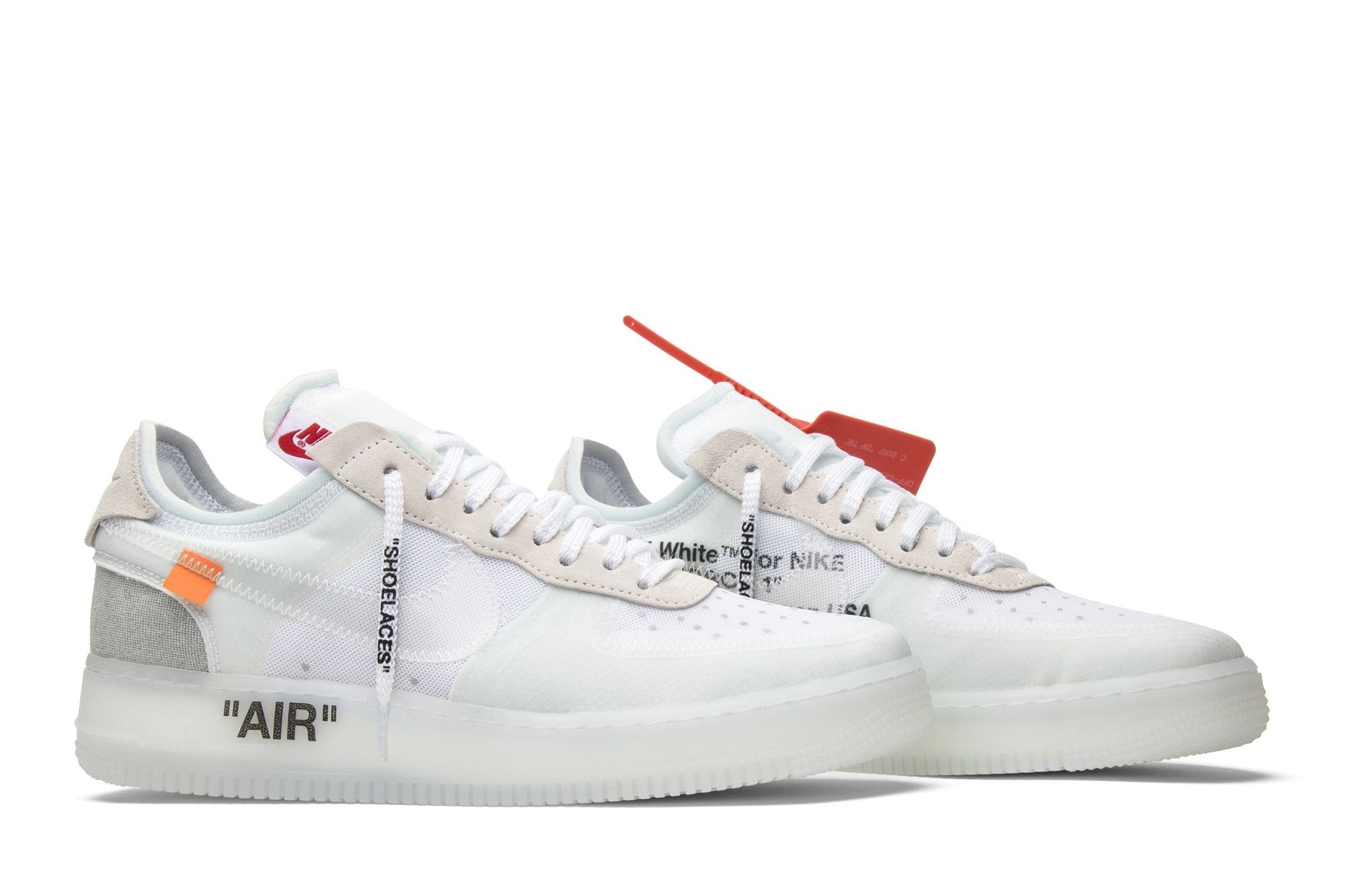 Air Force 1 Low Off-White Sneakers – AO4606-100 – White/White-Sail - Image 8