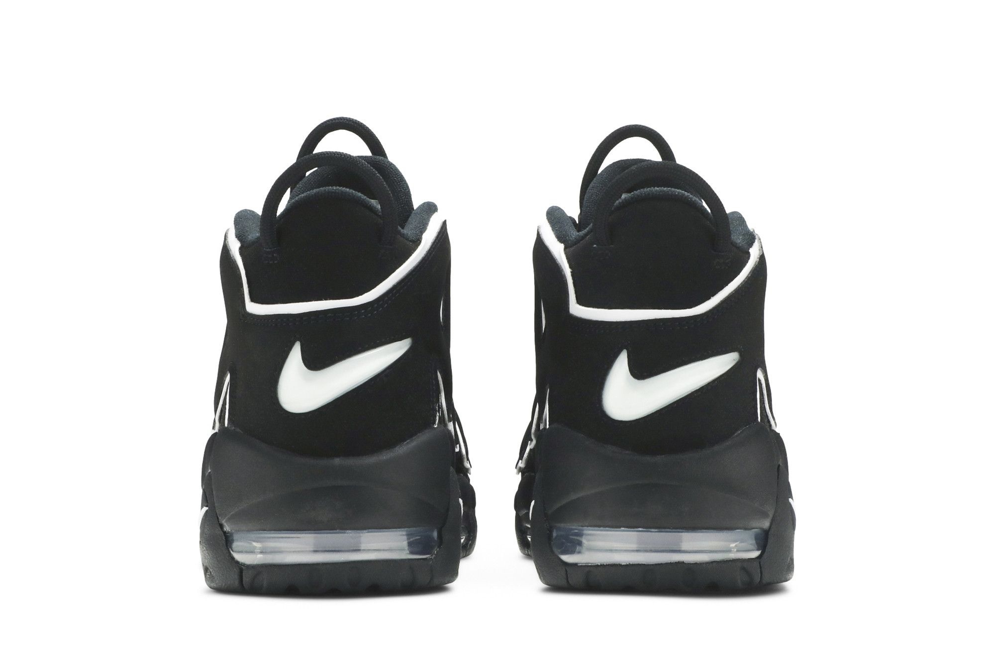 Air More Uptempo Black/White/Black Sneakers – 414962-002-20 - Image 6