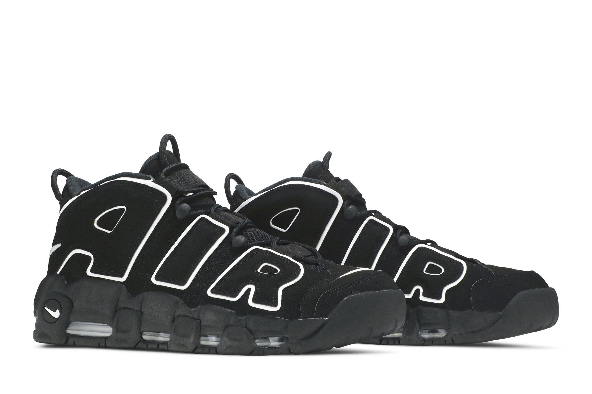 Air More Uptempo Black/White/Black Sneakers – 414962-002-20 - Image 8