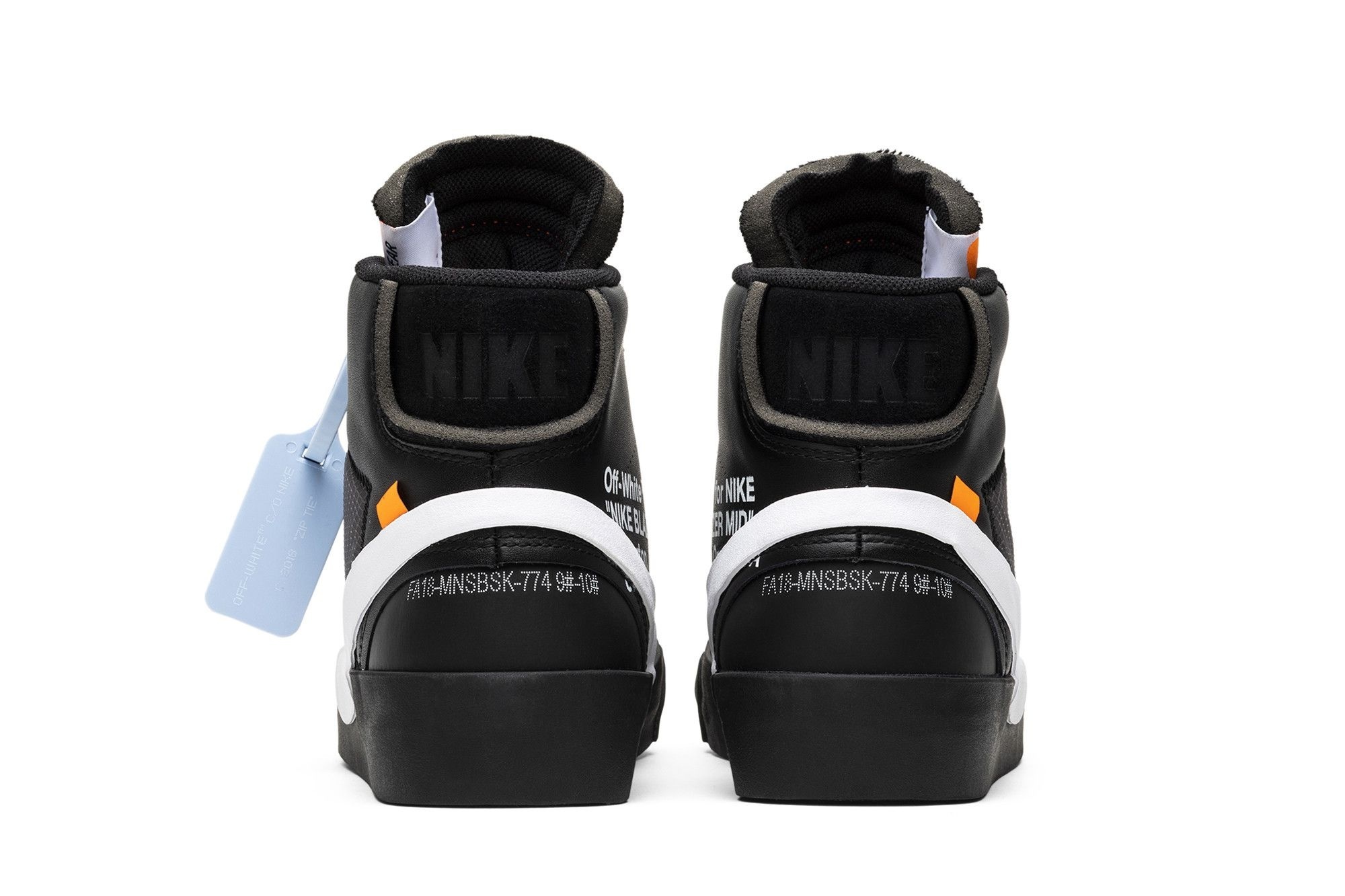 Blazer Mid Off-White Grim Reaper Sneakers – AA3832-001 – Black/White - Image 6