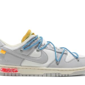 Dunk Low Off-White Lot 5 – DM1602-113 – Sail/Neutral Grey – Leather Sneakers