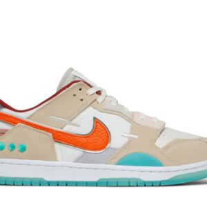 Dunk Low Scrap Shapeless, Formless, Limitless – DQ4975-181 – Khaki/White/Orange/Jade