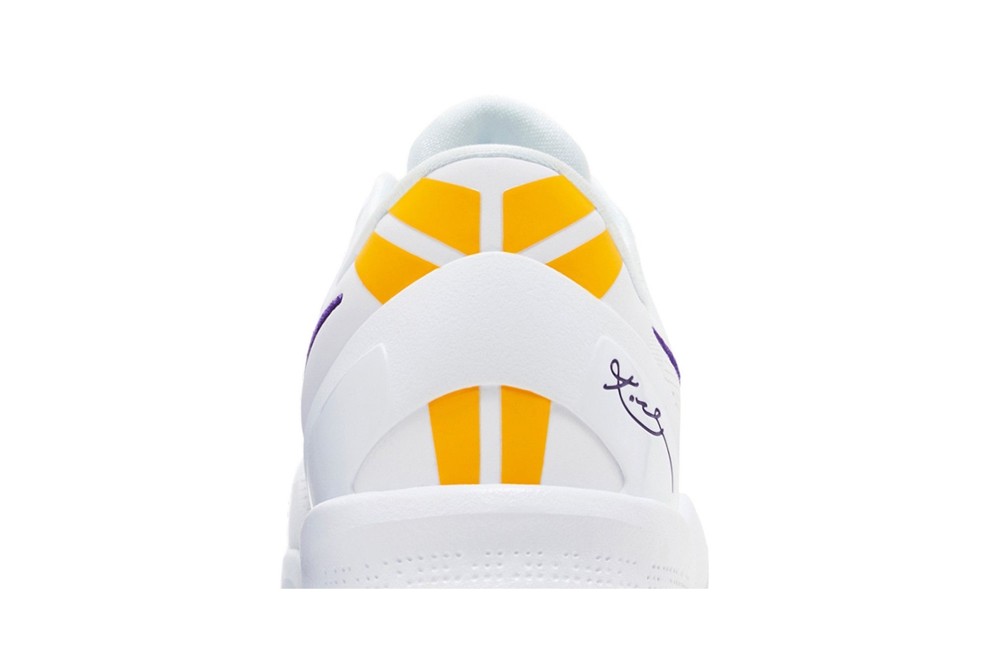 Kobe 8 Protro Lakers Home Sneakers – HF9550-100 – White/Purple/Gold - Image 7
